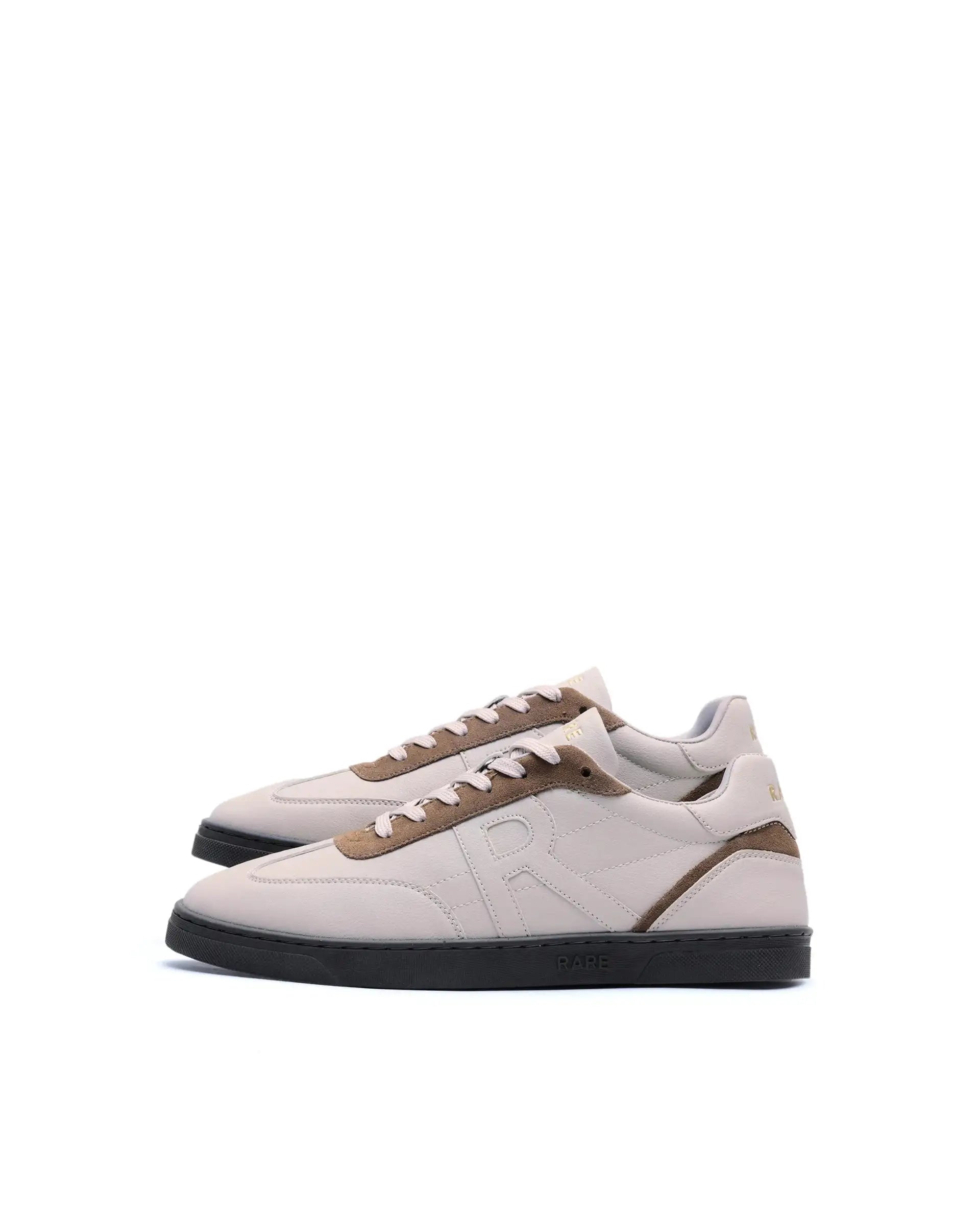 Rare Rabbit Men's Marco Brown Micro Leather Sneaker
