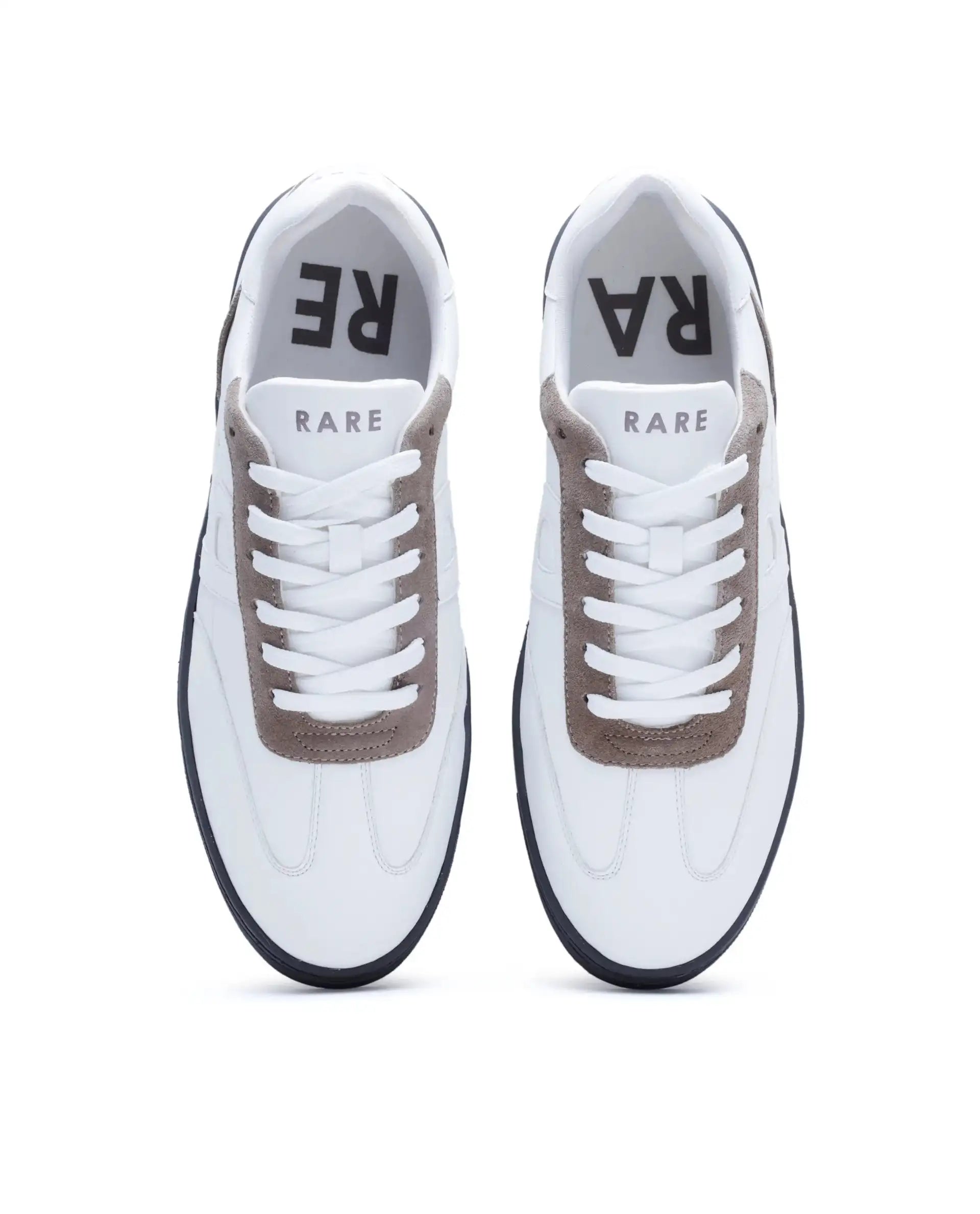 Rare Rabbit Men's Marco White Micro Leather Sneaker