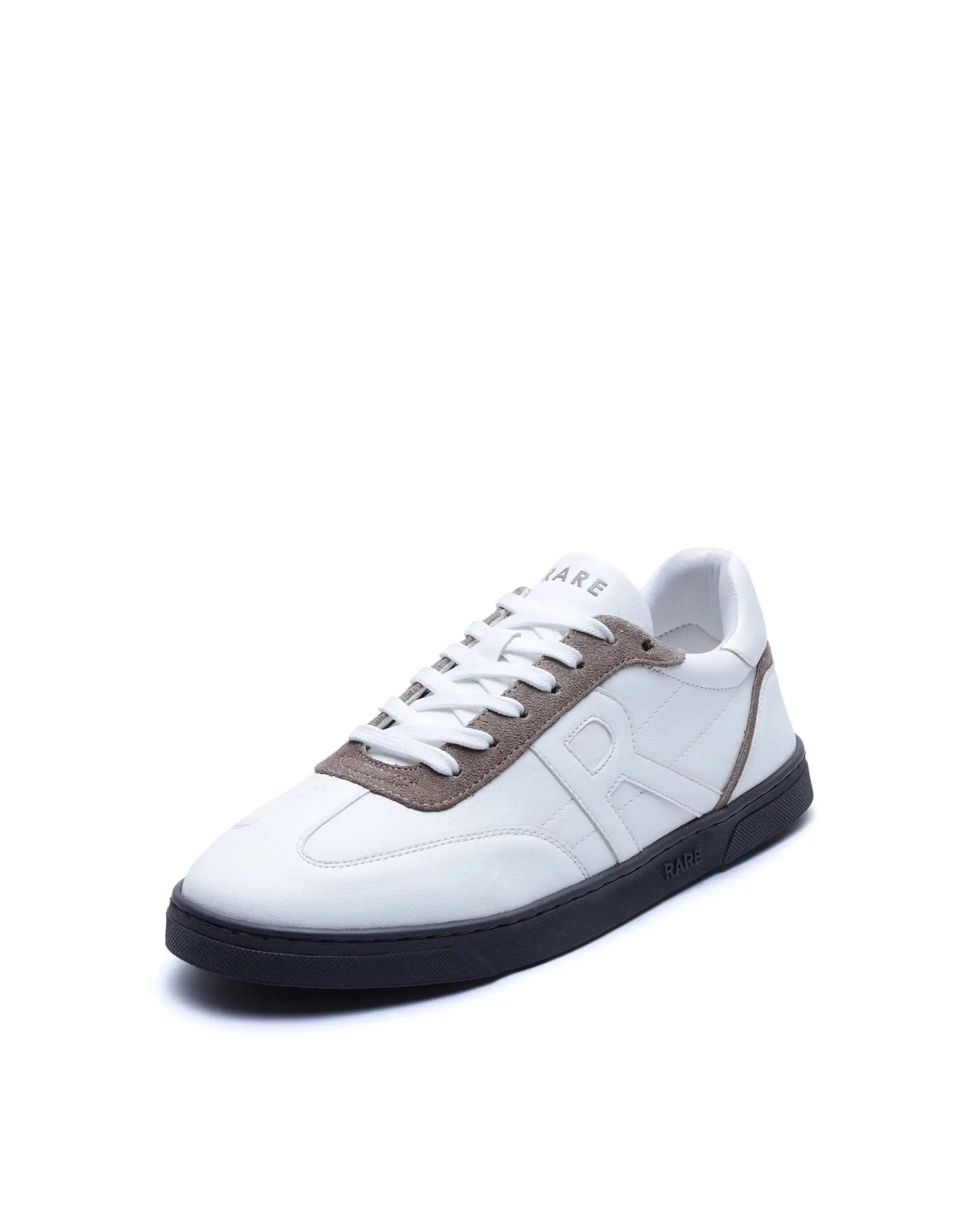 Rare Rabbit Men's Marco White Micro Leather Sneaker