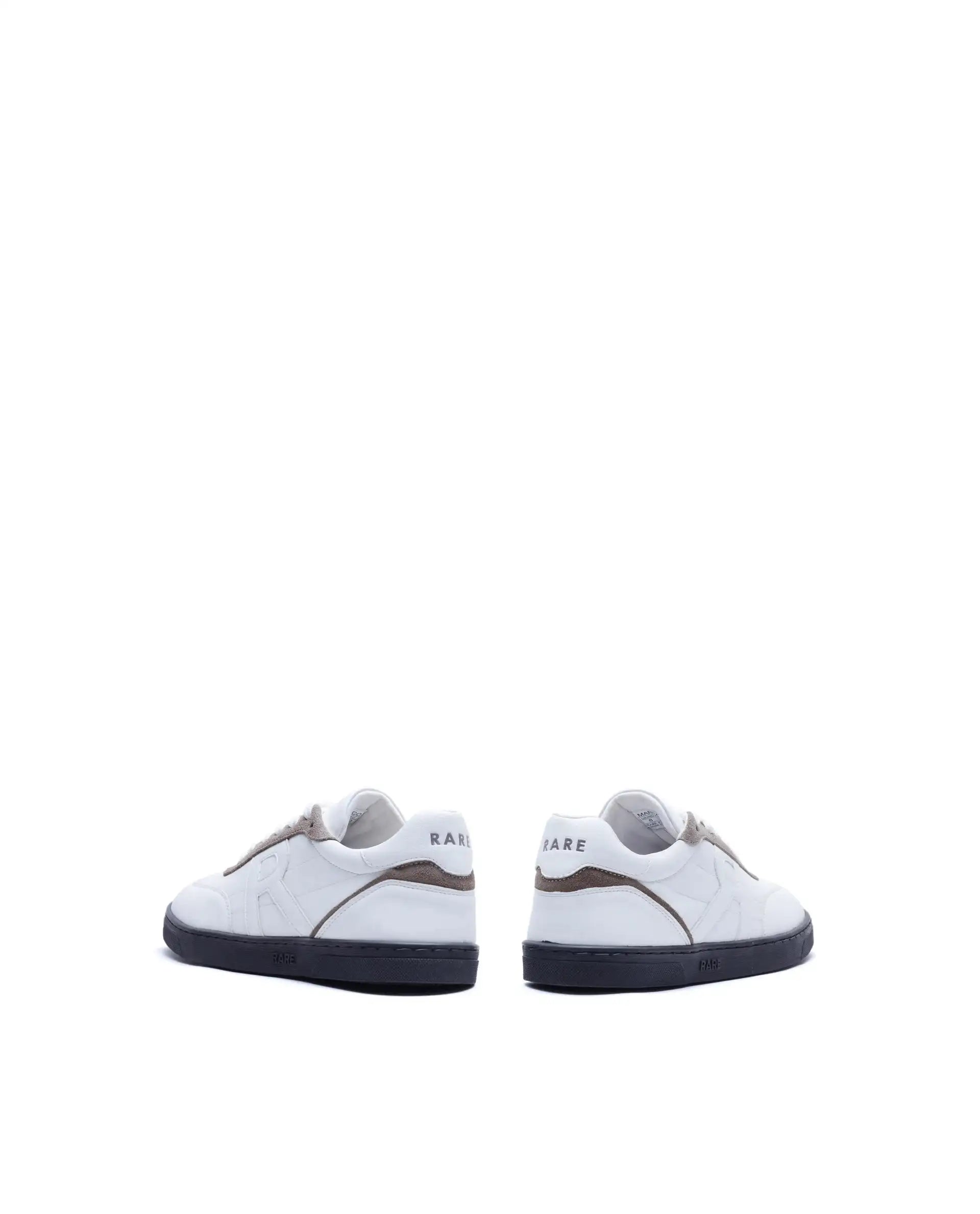 Rare Rabbit Men's Marco White Micro Leather Sneaker