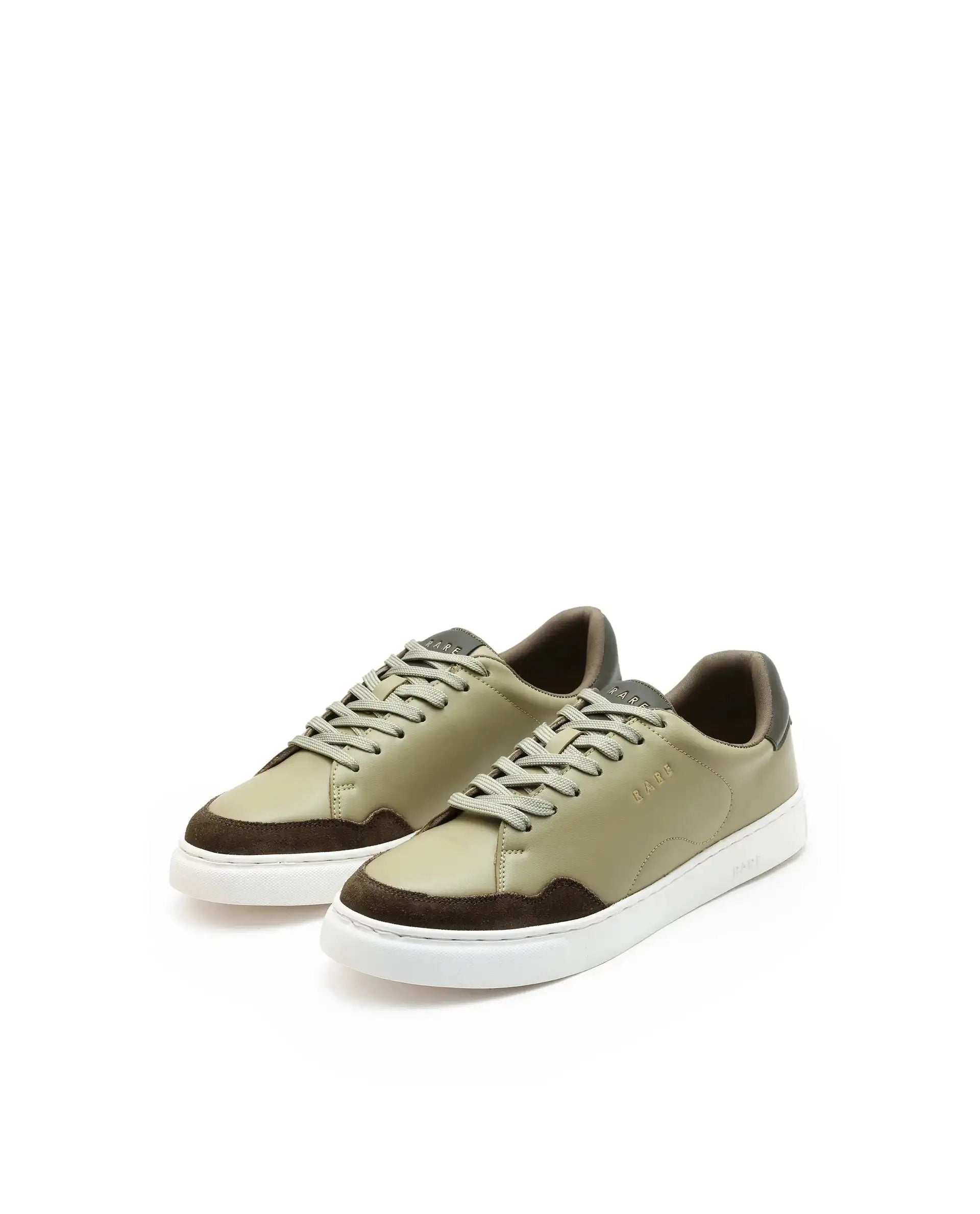 Rare Rabbit Men's Mawi Sage Micro Fiber Causal Sneaker