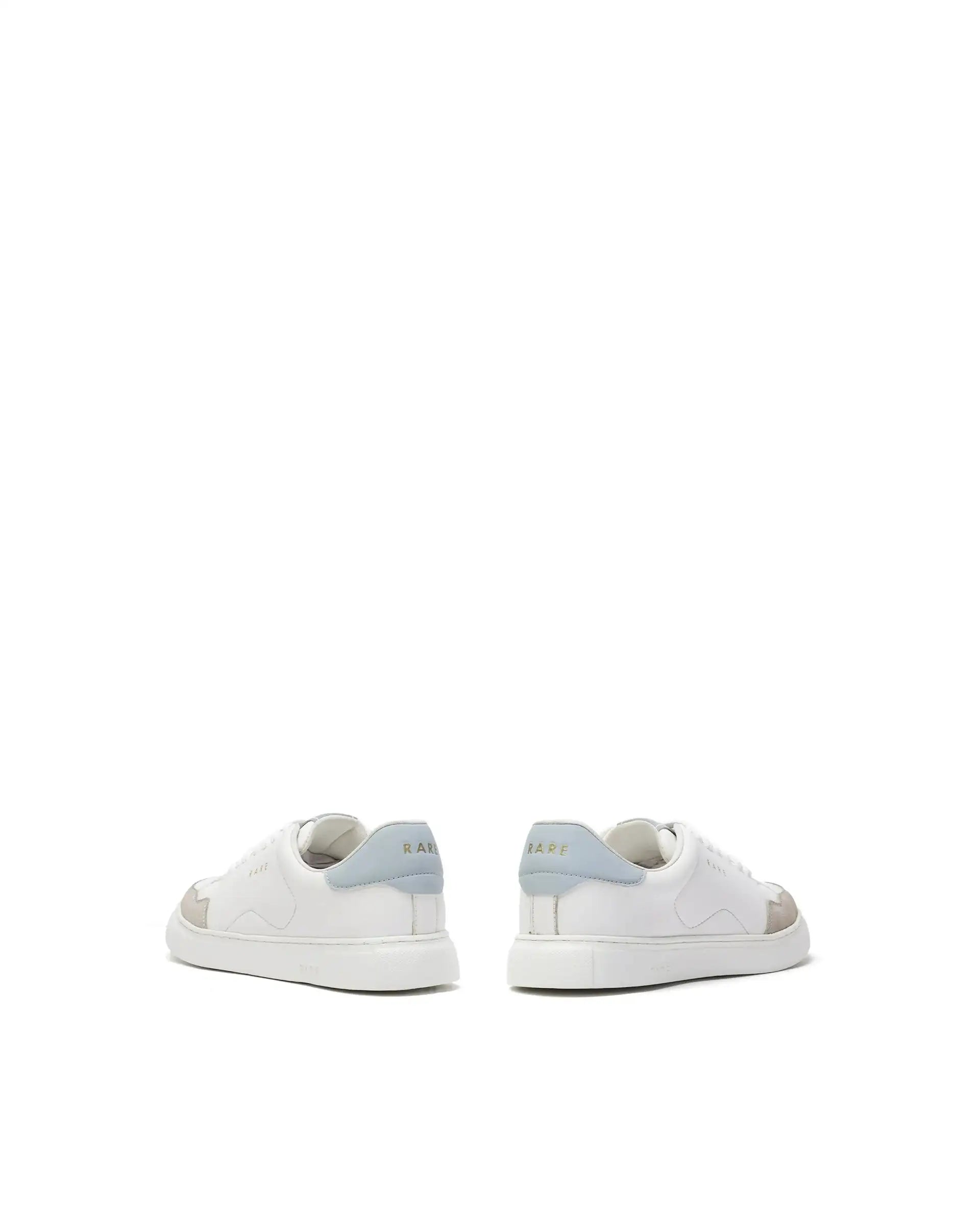 Rare Rabbit Men's Mawi White Micro Fiber Leather Sneaker