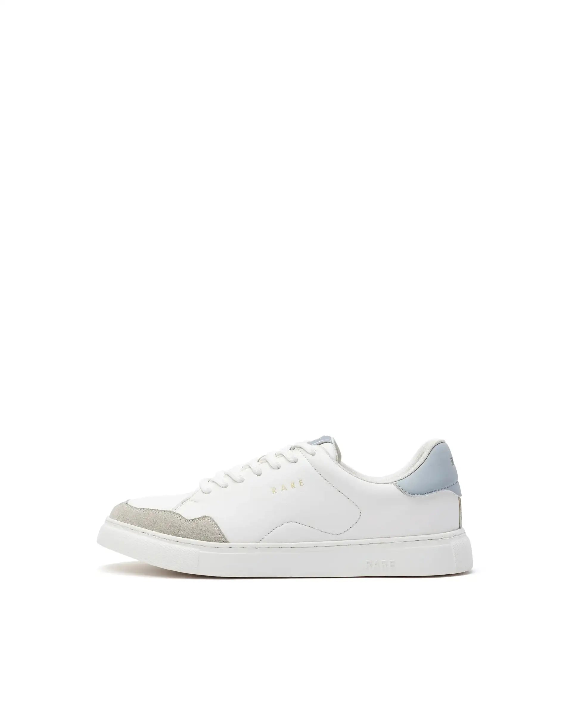 Rare Rabbit Men's Mawi White Micro Fiber Leather Sneaker