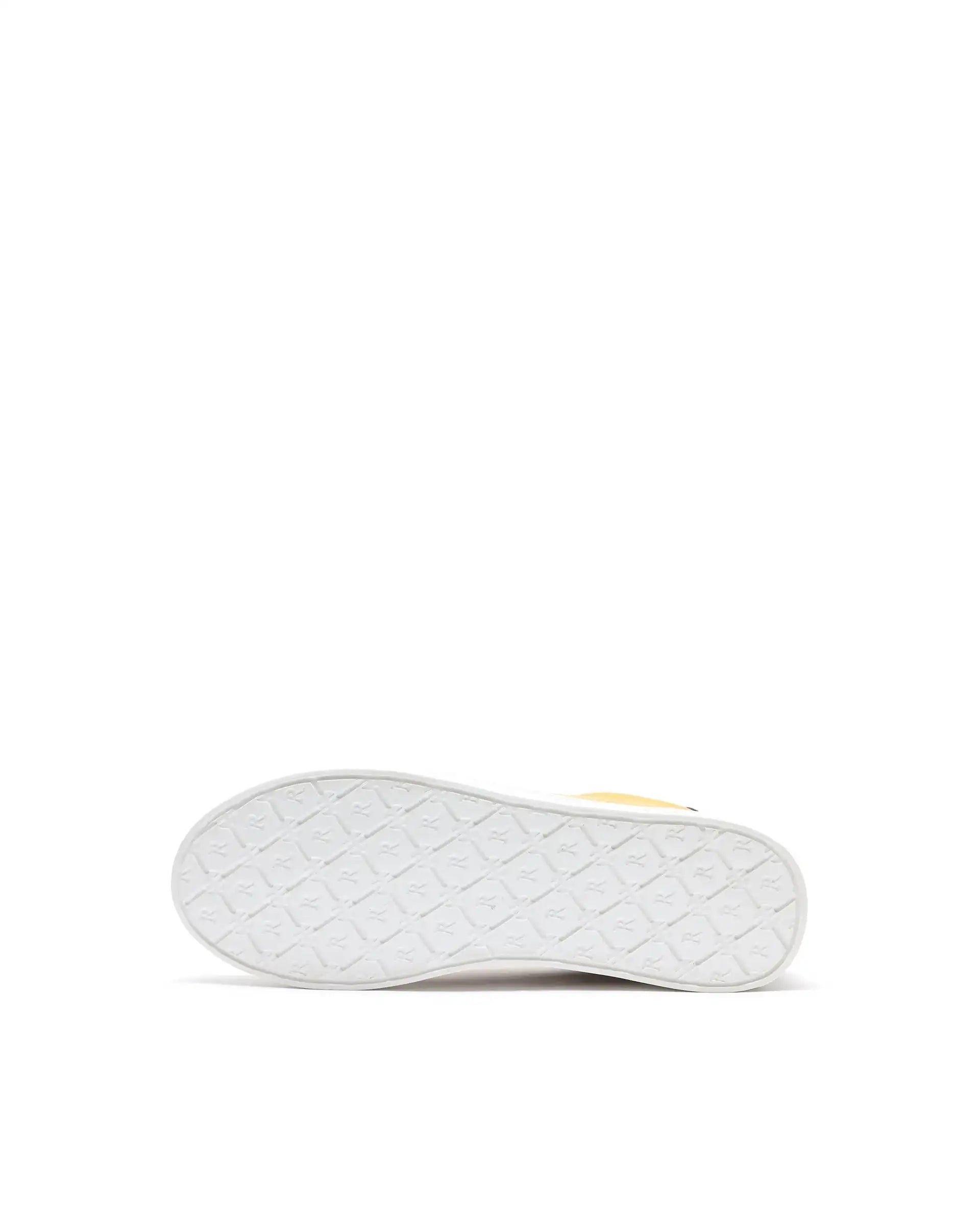 Rare Rabbit Men's Mawi Yellow Micro Fiber Causal Sneaker