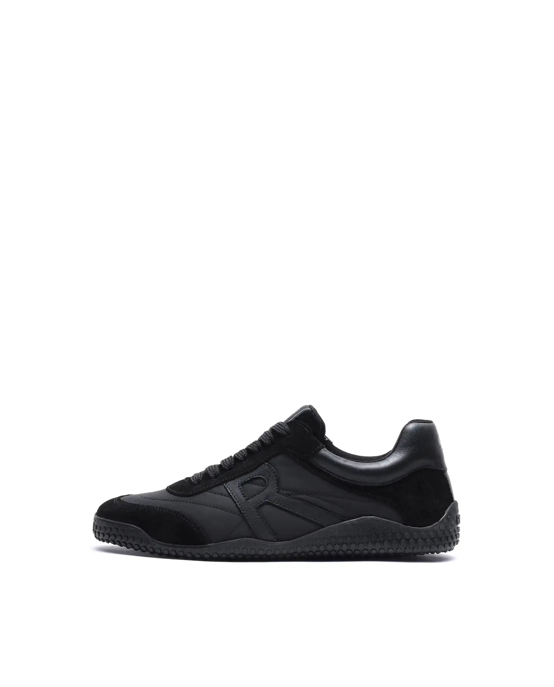 Rare Rabbit Men's Membo P6 Black Suede Sneaker
