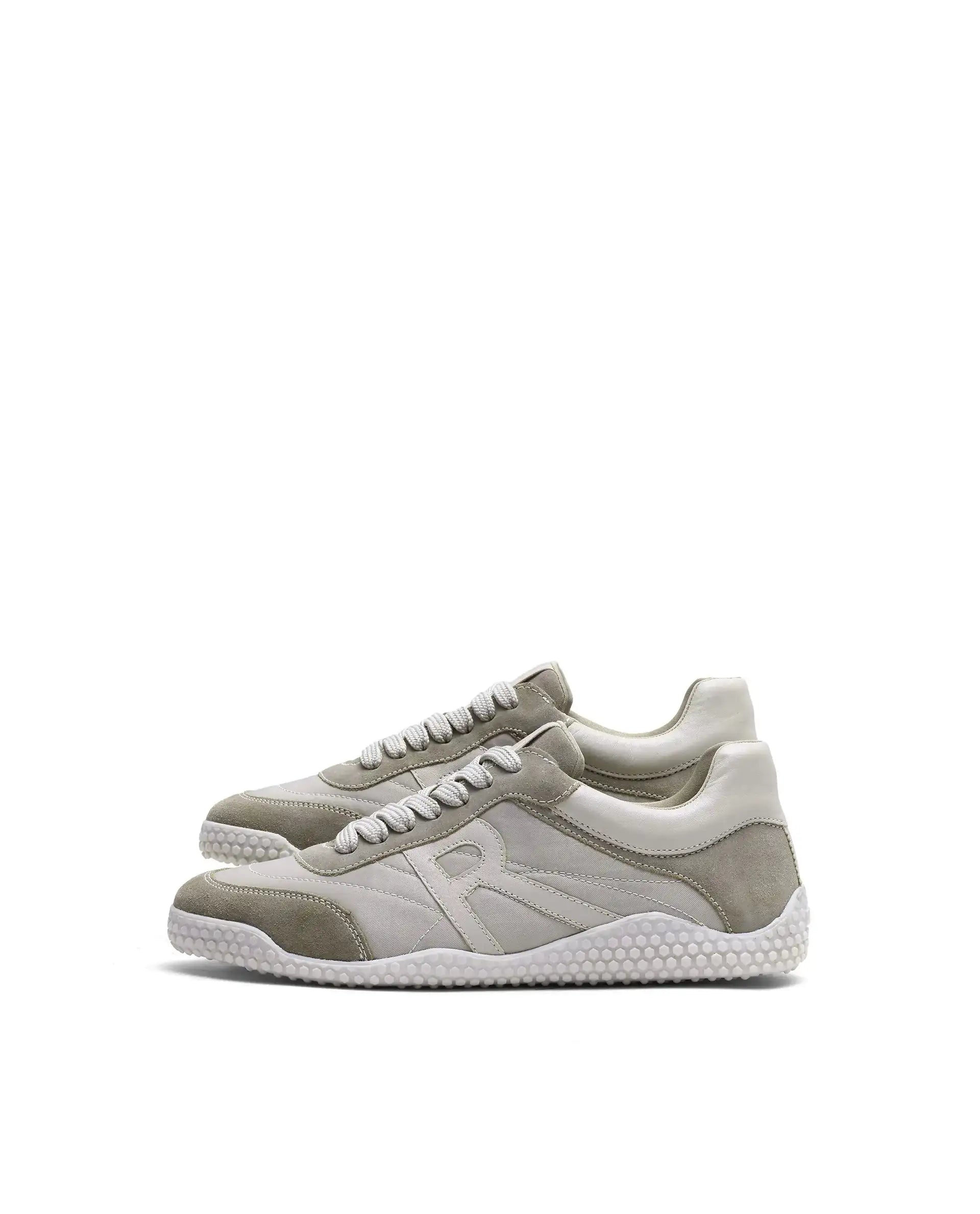 Rare Rabbit Men's Membo P6 Light Beige Suede Sneaker