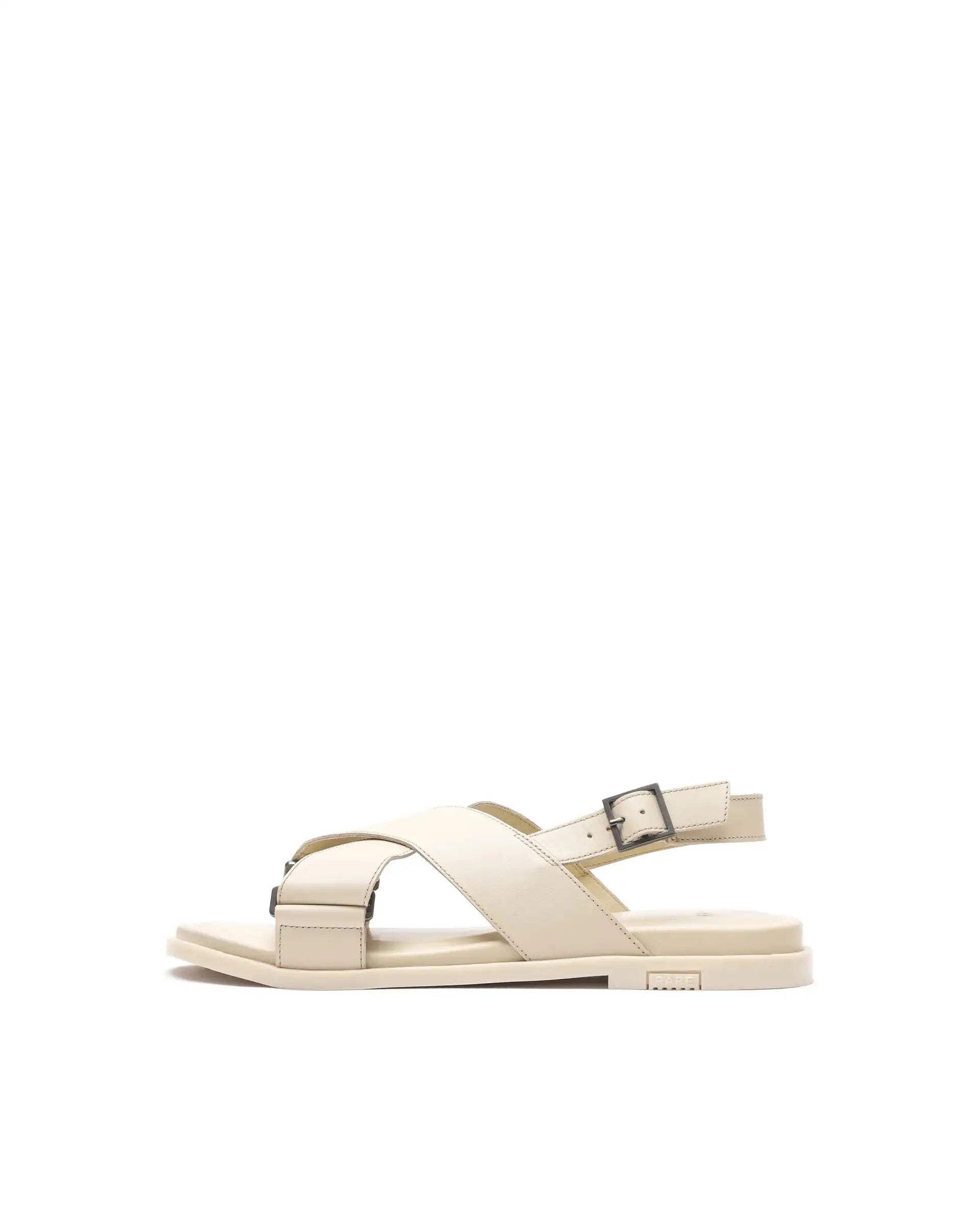 Rare Rabbit Men Monz Dark Beige Slip-On Closure Sandal
