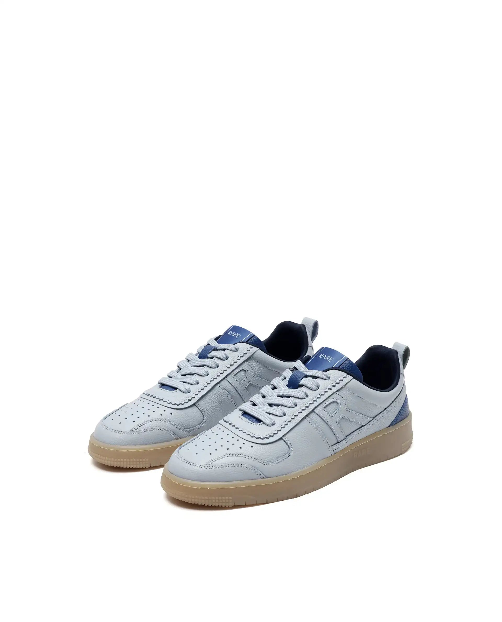 Rare Rabbit Men's Nigel Ice Blue Lace-Up Closure Sneaker