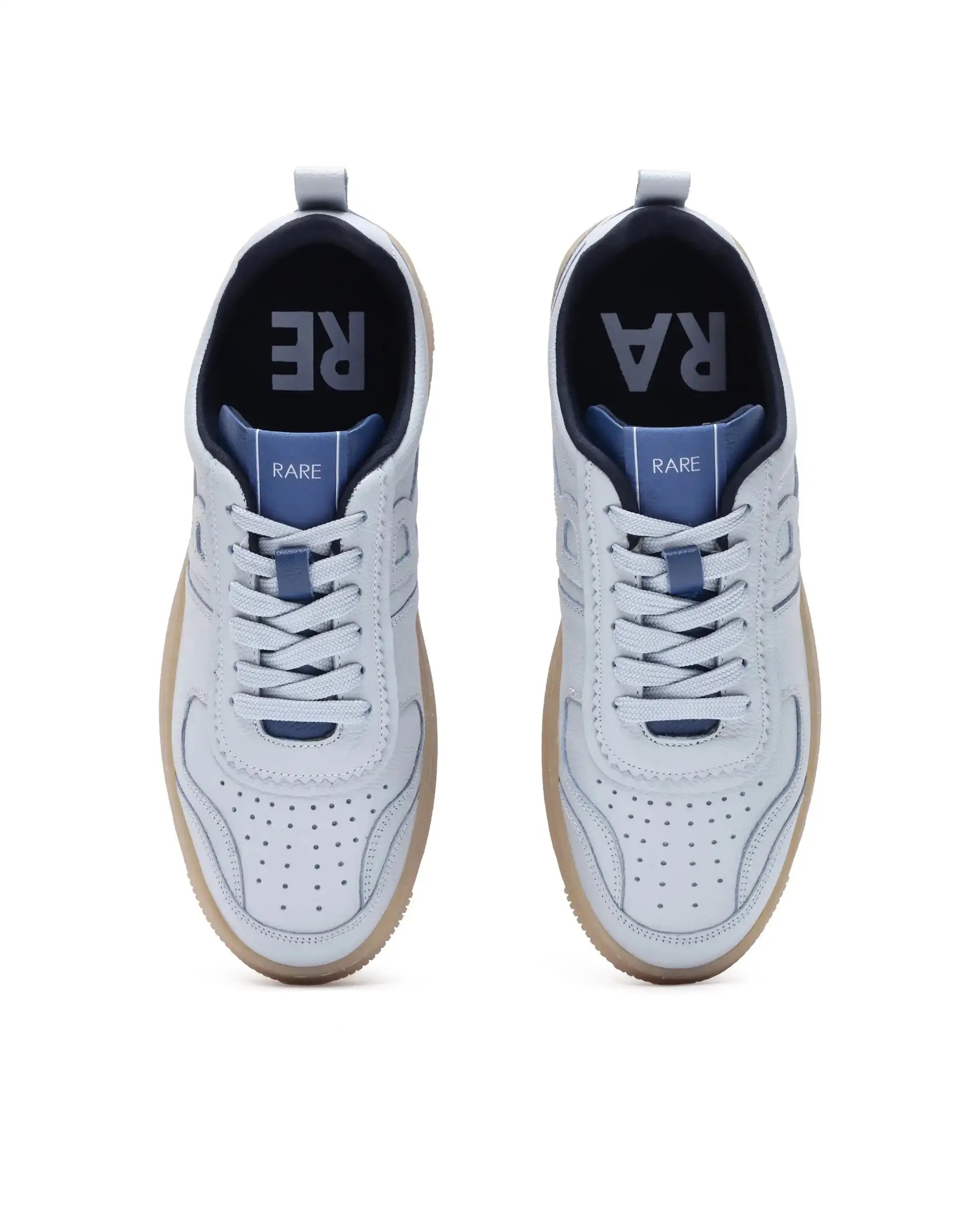 Rare Rabbit Men's Nigel Ice Blue Lace-Up Closure Sneaker