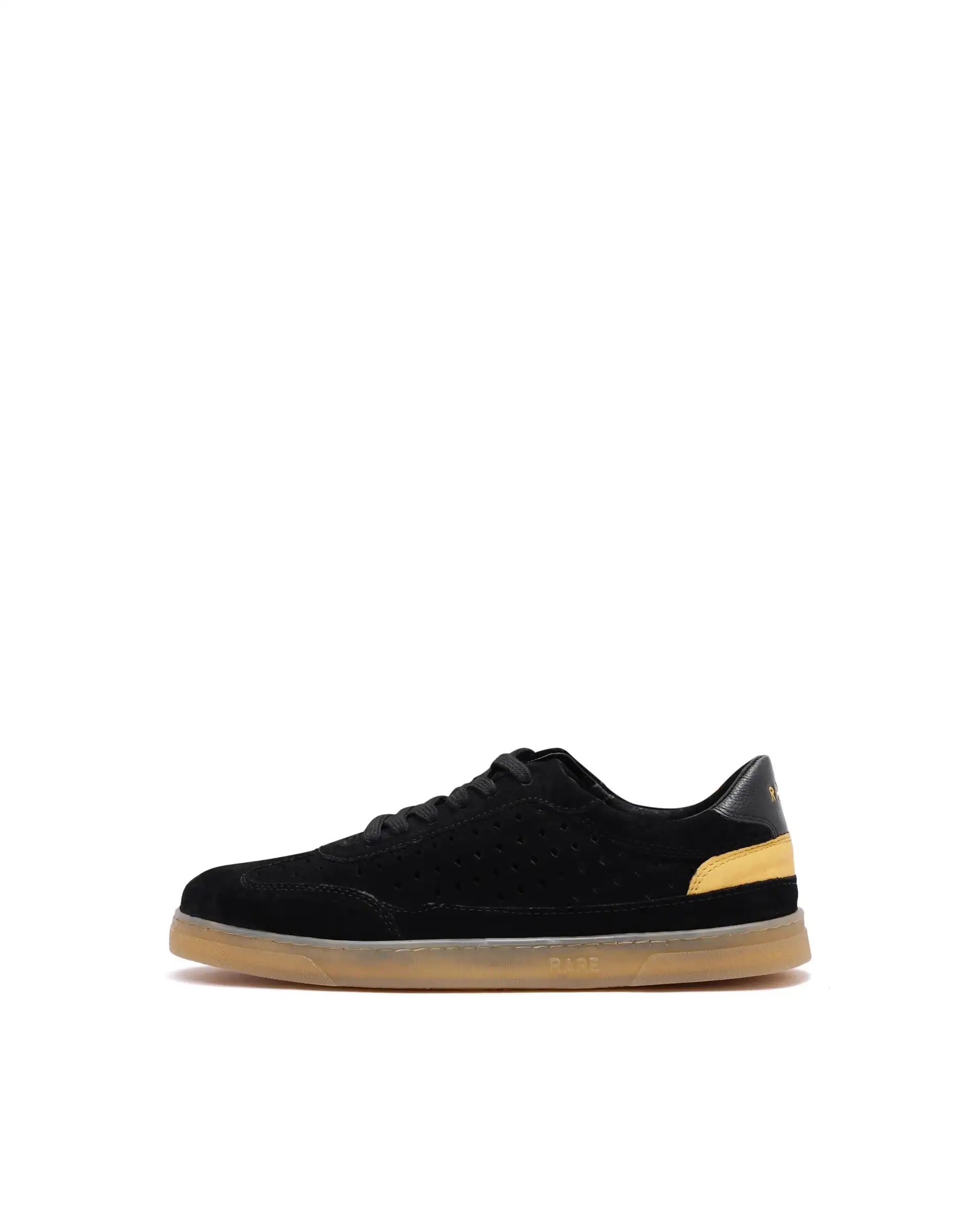Rare Rabbit Men Norma Black Suede Lace-Up Closure Sneaker