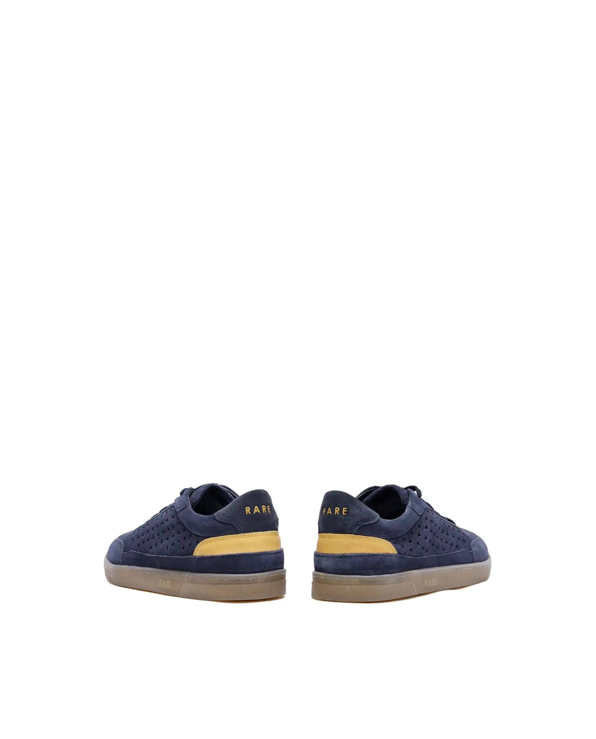 Rare Rabbit Men Norma Navy Suede Lace-Up Closure Sneaker