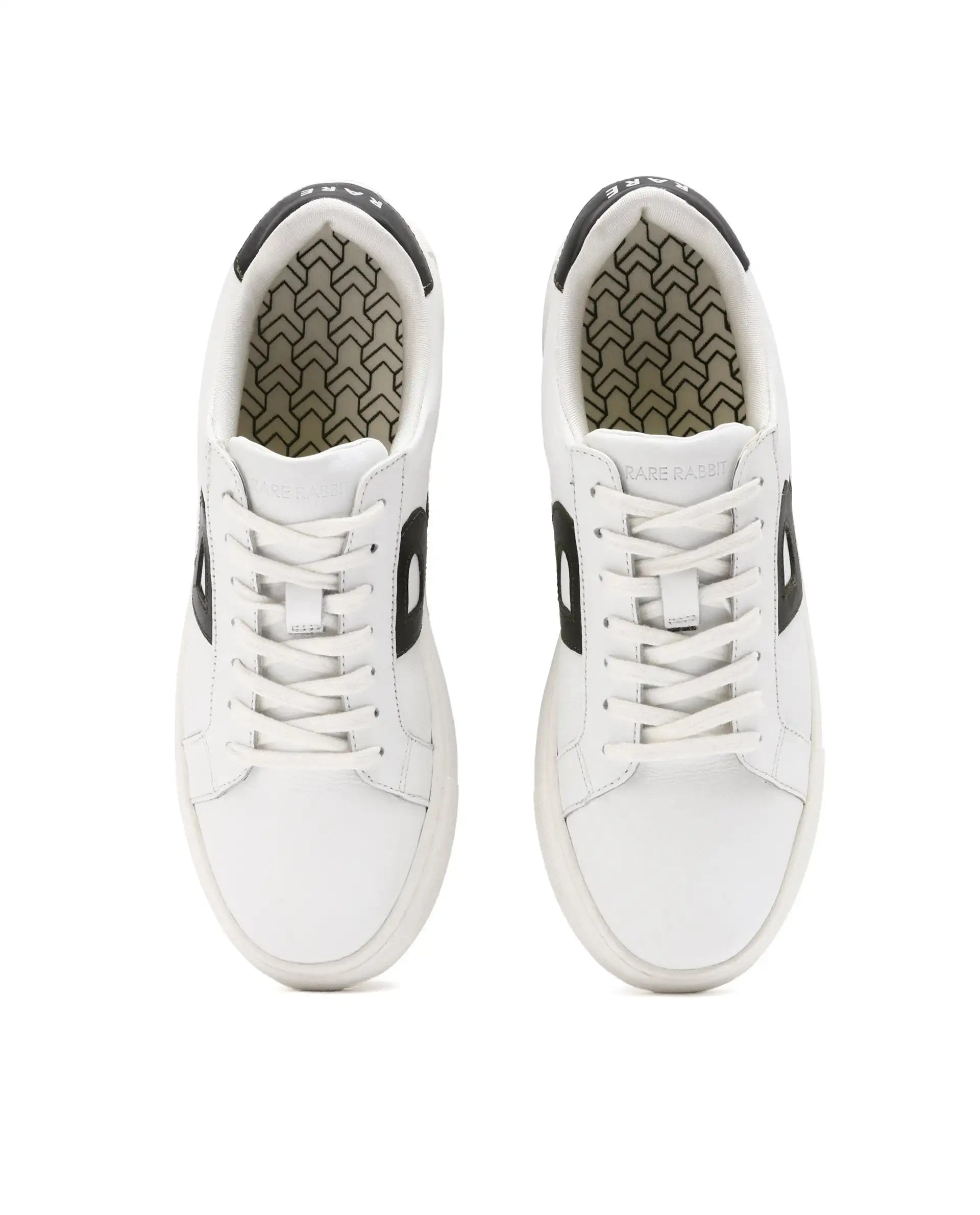 Rare Rabbit Men's Nova Dusky Green Round Toe Smart Casual Low-Top Lace-Up Logo Branding Sneaker Shoes