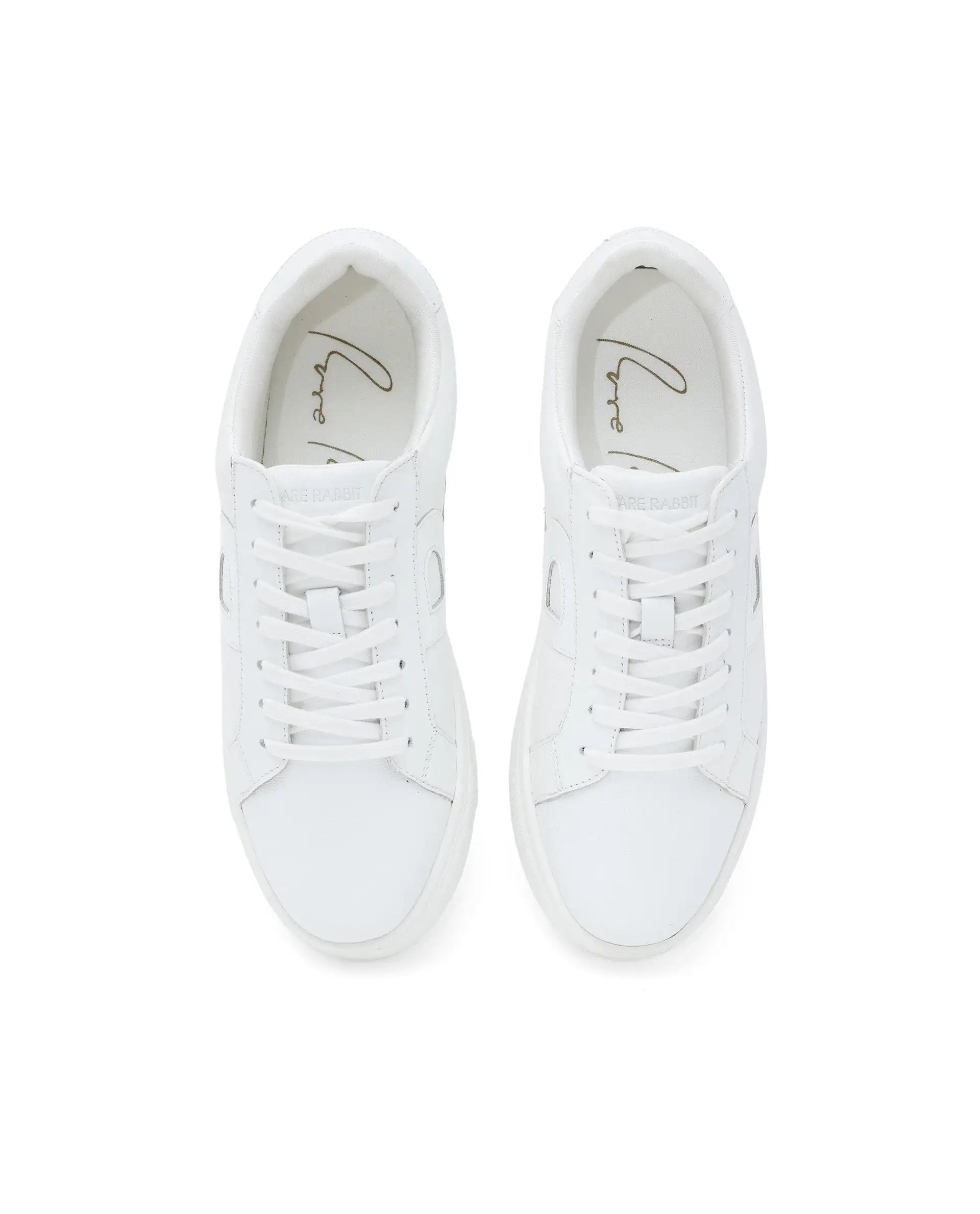 Rare Rabbit Men's Nova Pro Metallic White Patent Leather Low-Top Lace-Up Sneaker Shoes