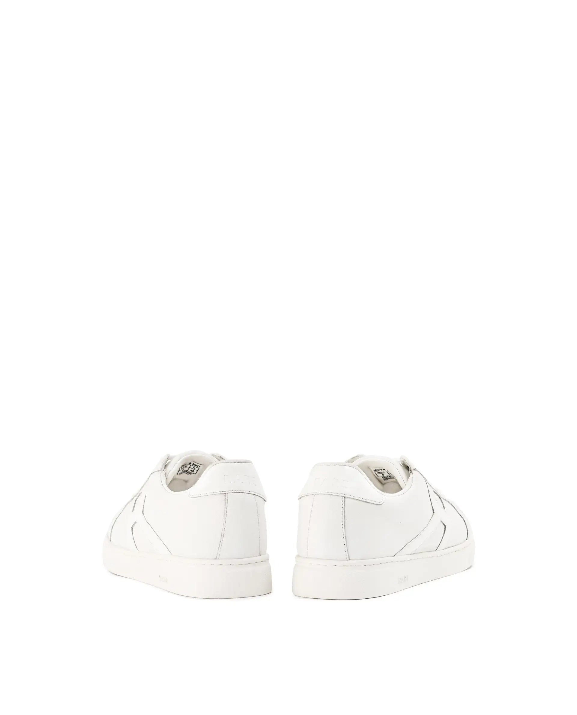 Rare Rabbit Men's Nova Pro Metallic White Patent Leather Low-Top Lace-Up Sneaker Shoes