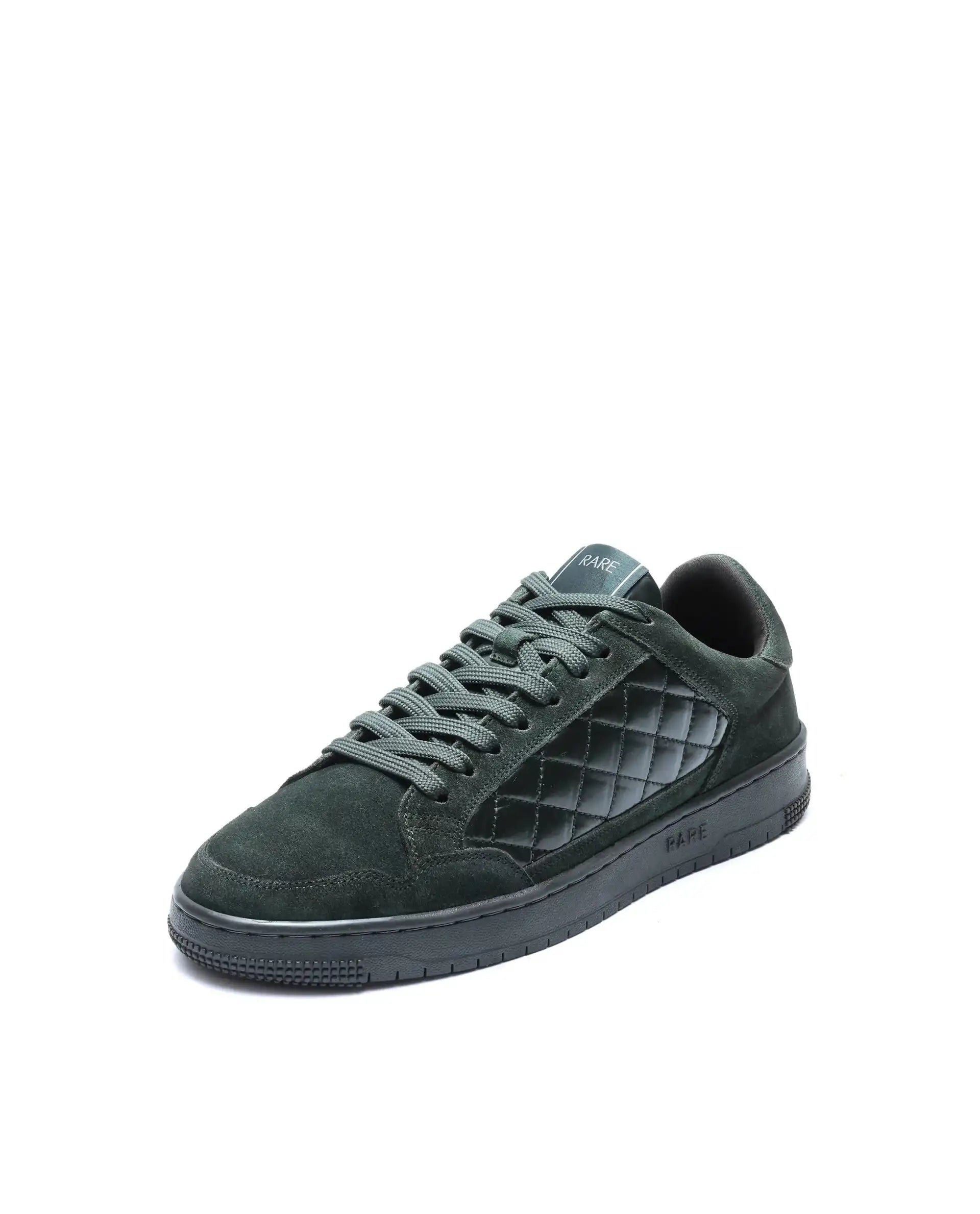 Rare Rabbit Men's Omega Olive Suede Lace-Up Closure Sneaker