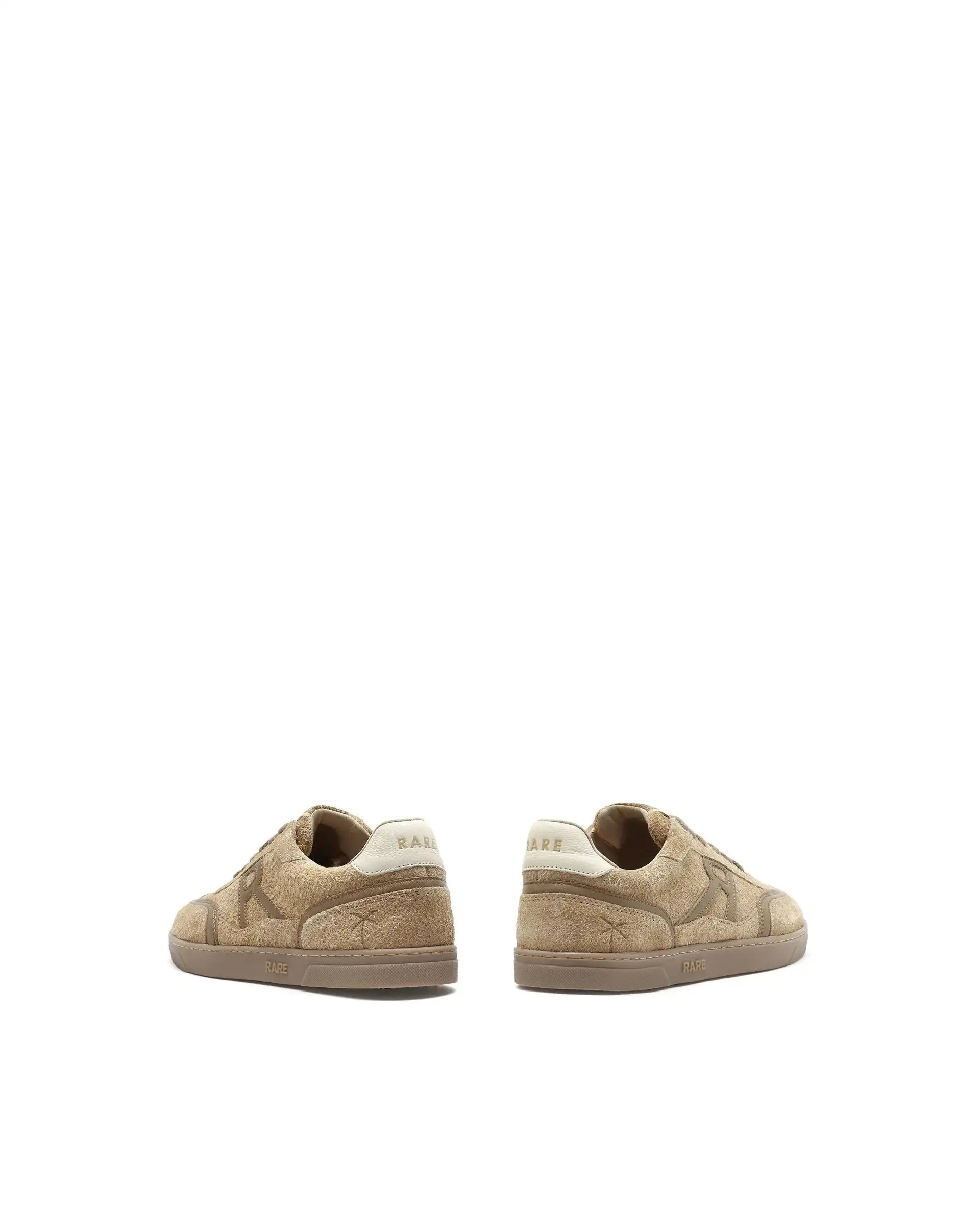 Rare Rabbit Men Orla Beige Lace-Up Closure Suede Sneaker