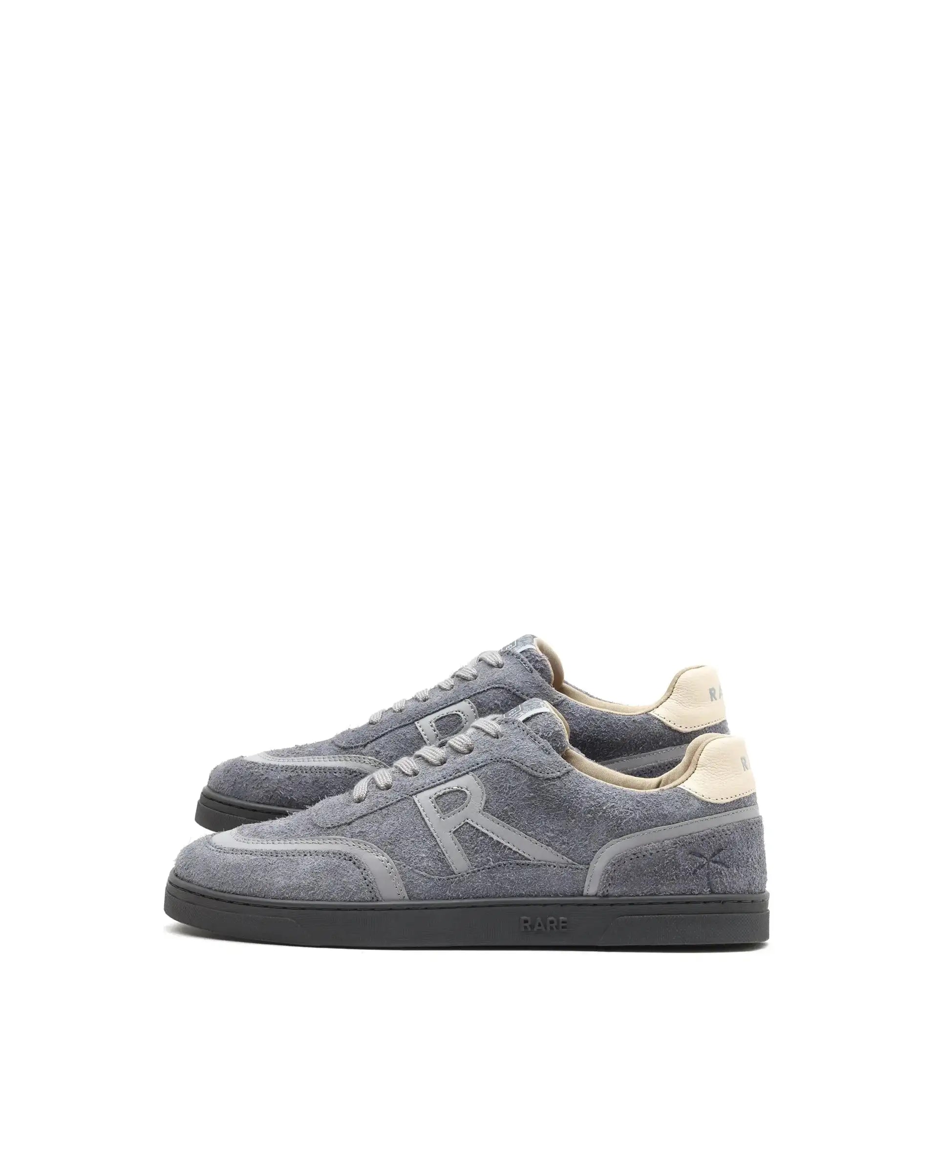 Rare Rabbit Men Orla Grey Lace-Up Closure Suede Sneaker