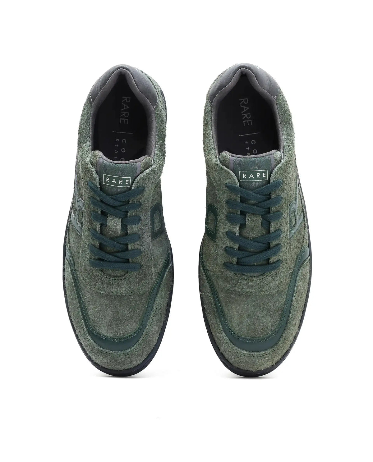 Rare Rabbit Men Orla Olive Lace-Up Closure Suede Sneaker