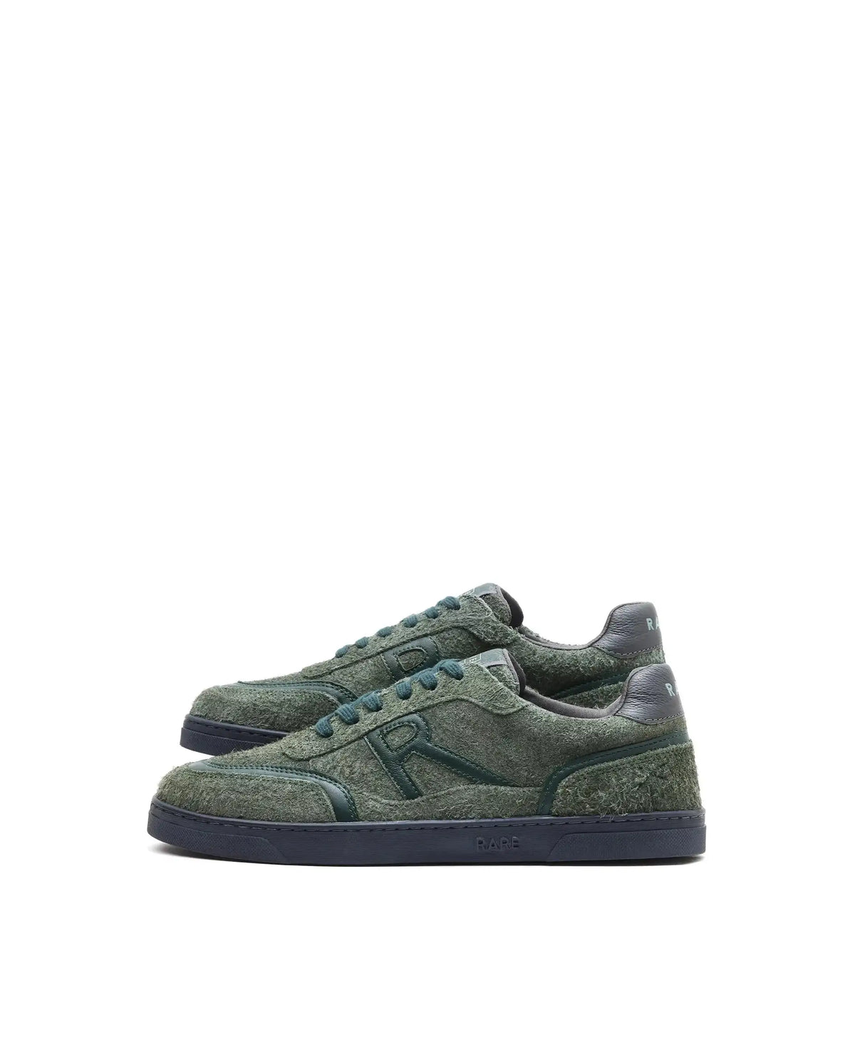 Rare Rabbit Men Orla Olive Lace-Up Closure Suede Sneaker