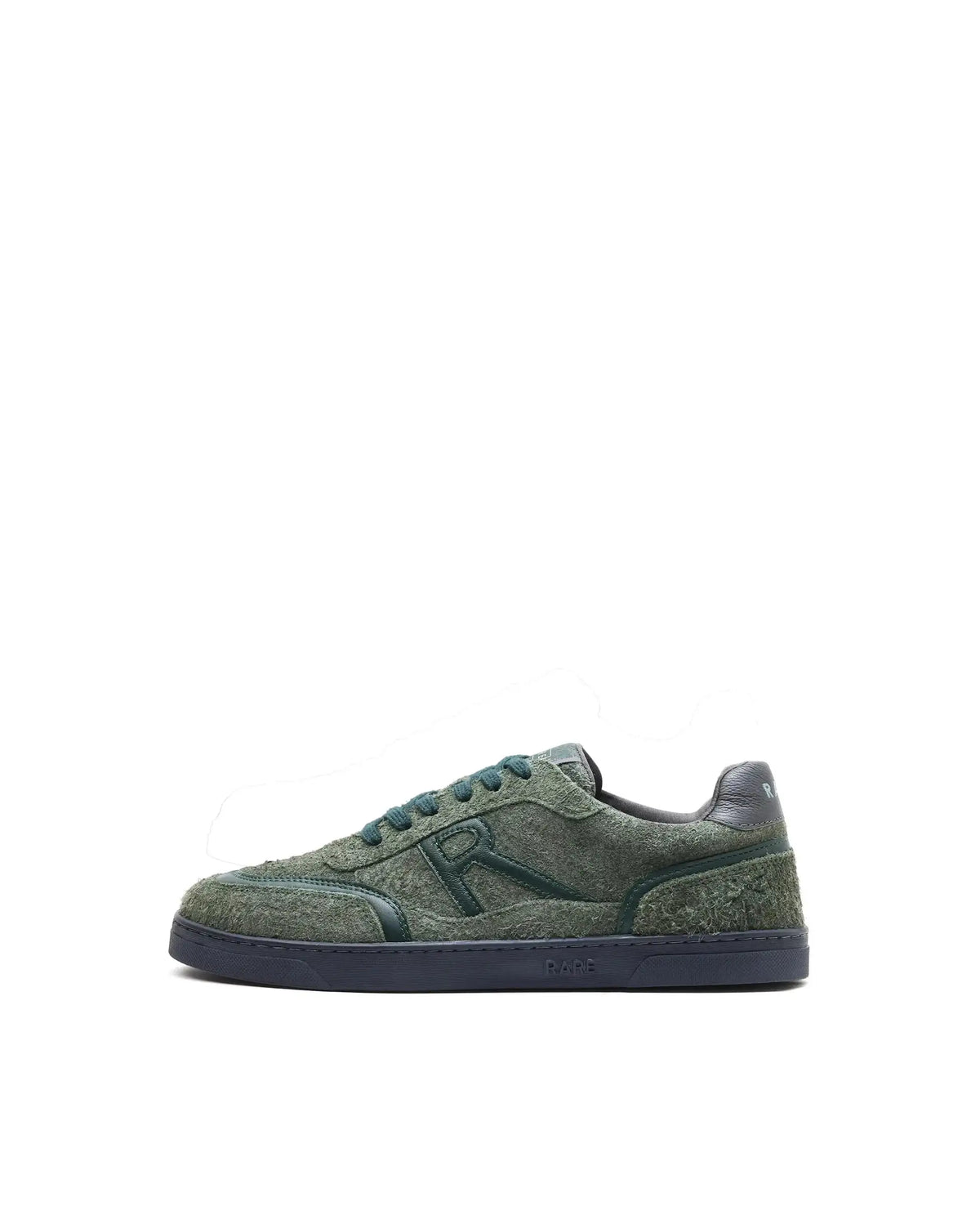 Rare Rabbit Men Orla Olive Lace-Up Closure Suede Sneaker