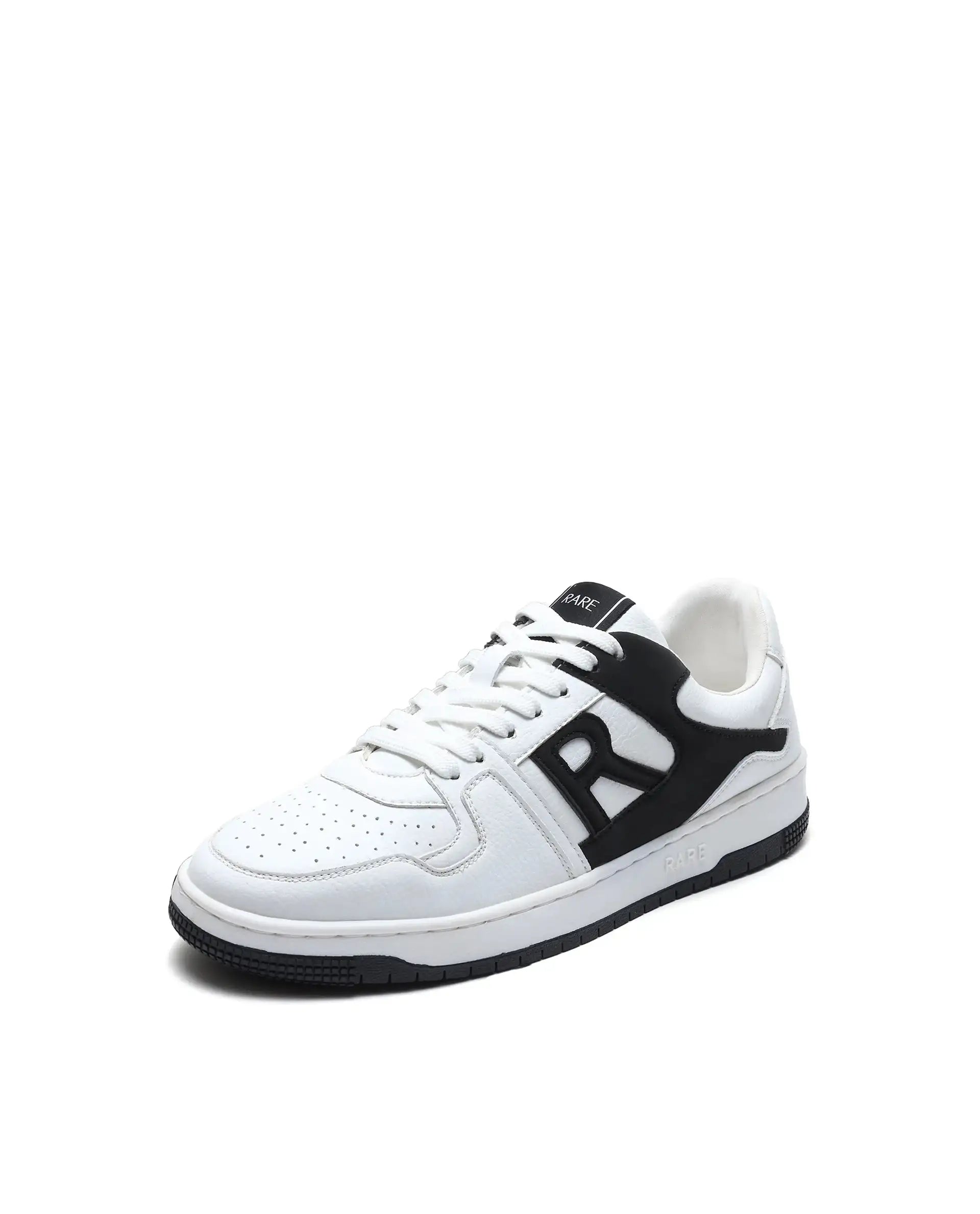 Rare Rabbit Men's Phantom Black Micro Fiber Navy Causal Sneaker
