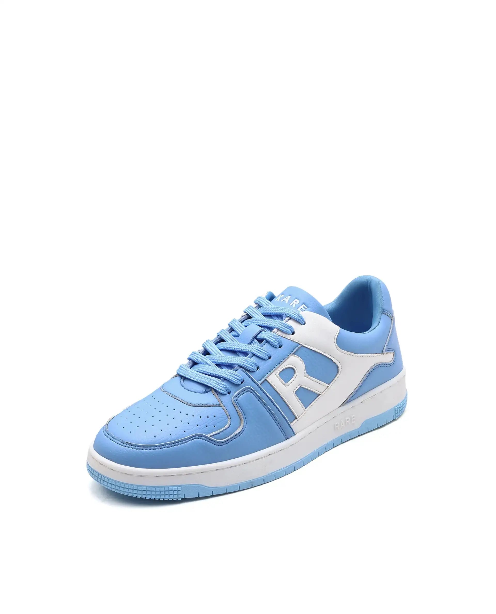 Rare Rabbit Men's Phantom Light Blue Micro Fiber Navy Causal Sneaker
