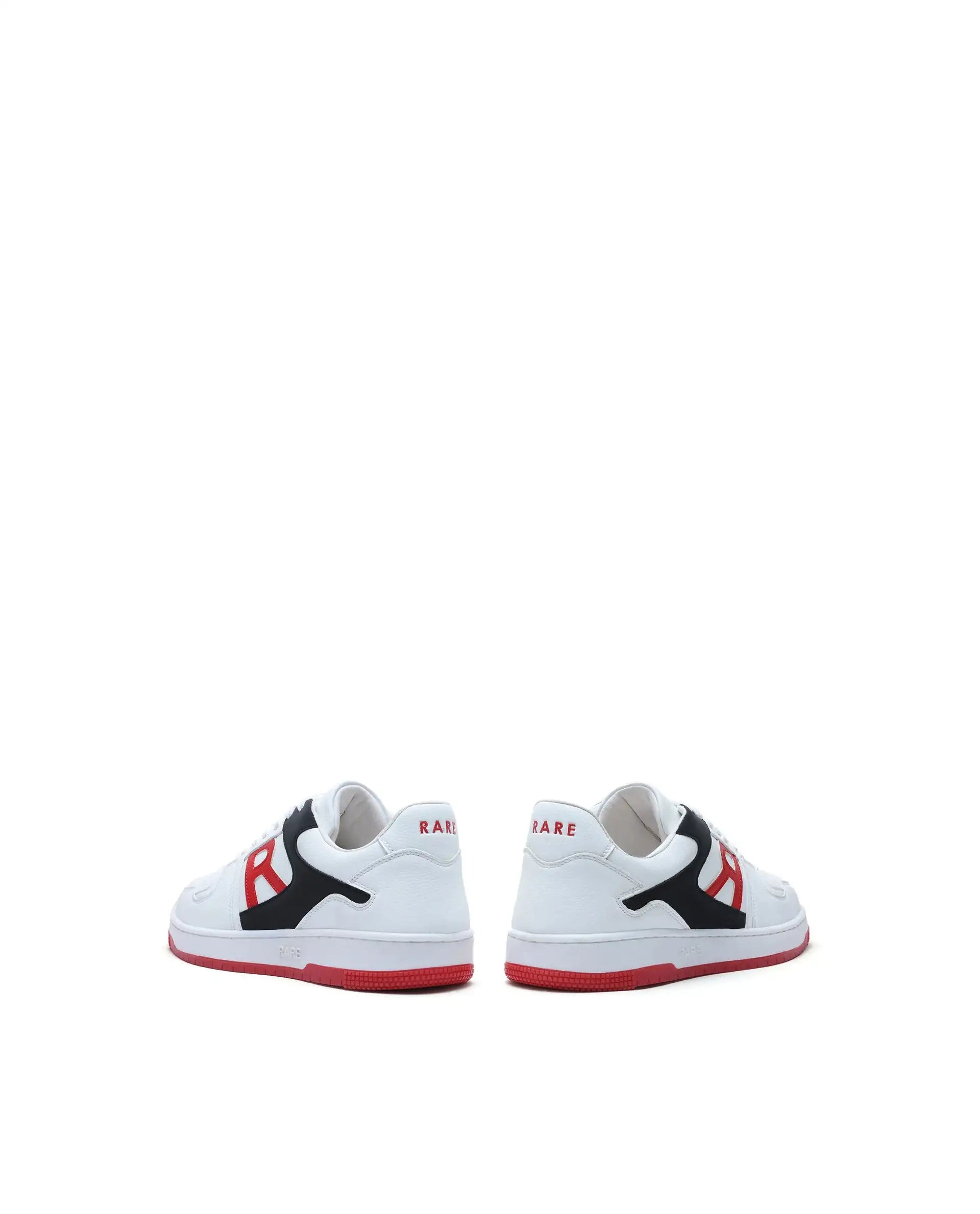 Rare Rabbit Men's Phantom Red Micro Fiber Navy Causal Sneaker