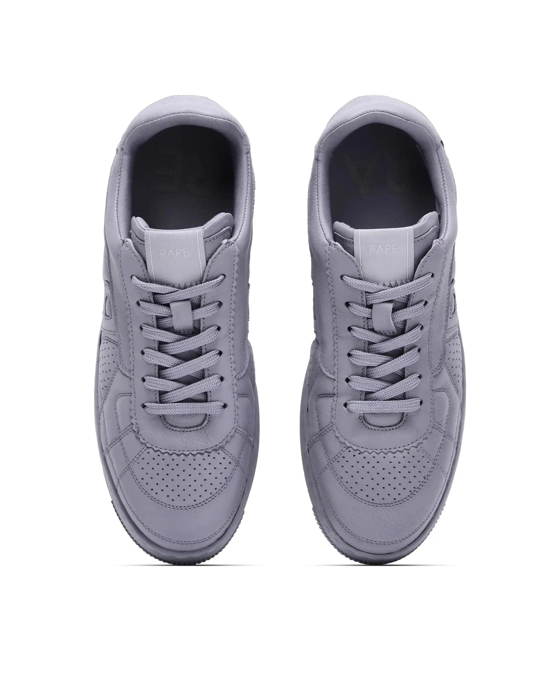 Rare Rabbit Men's Rango Grey Leather Lace-Up Closure Sneaker