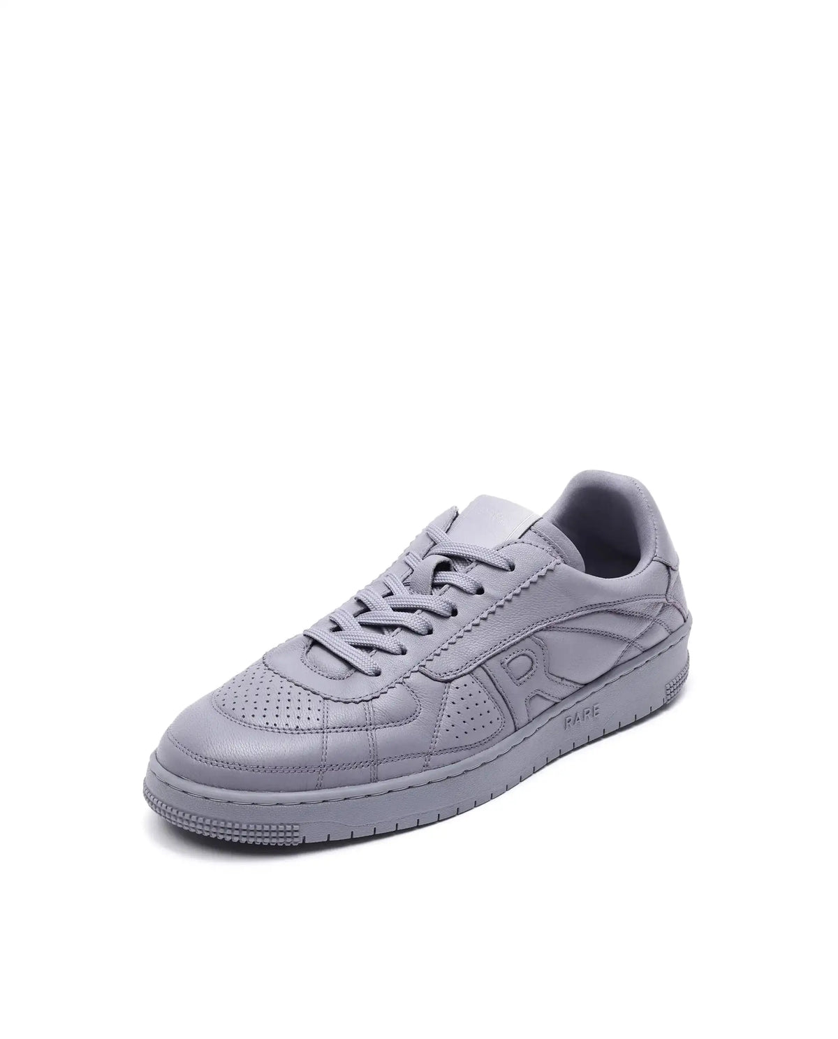 Rare Rabbit Men's Rango Grey Leather Lace-Up Closure Sneaker