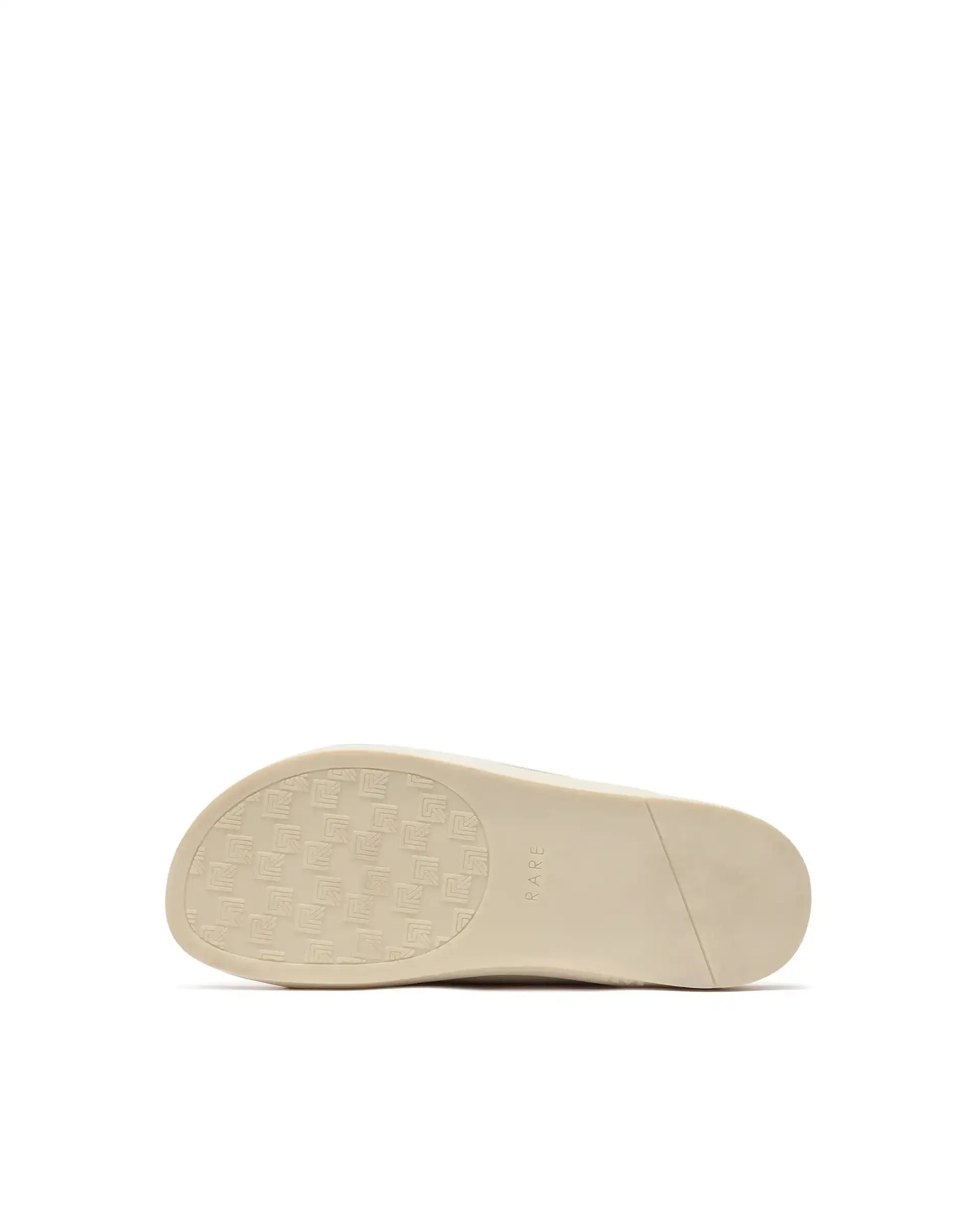 Rare Rabbit Men's Raro Beige Leather Slip-On Closure Sandal