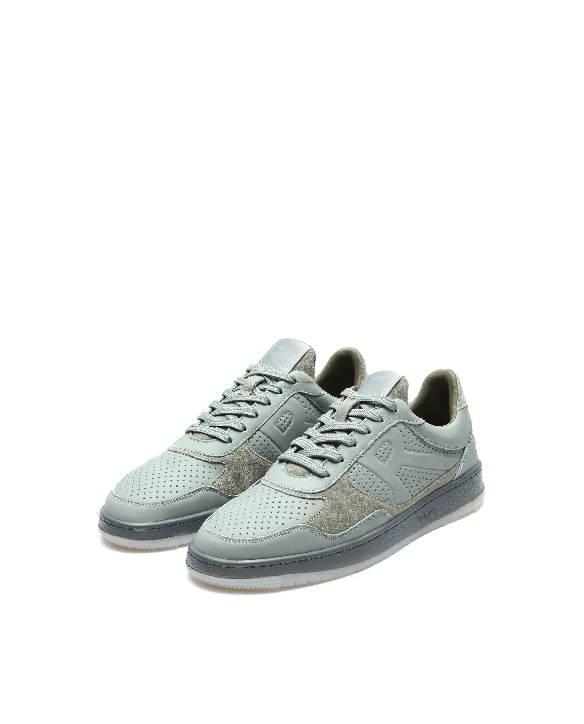 Rare Rabbit Men's Reven Sage Lace-Up Closure Leather Sneaker