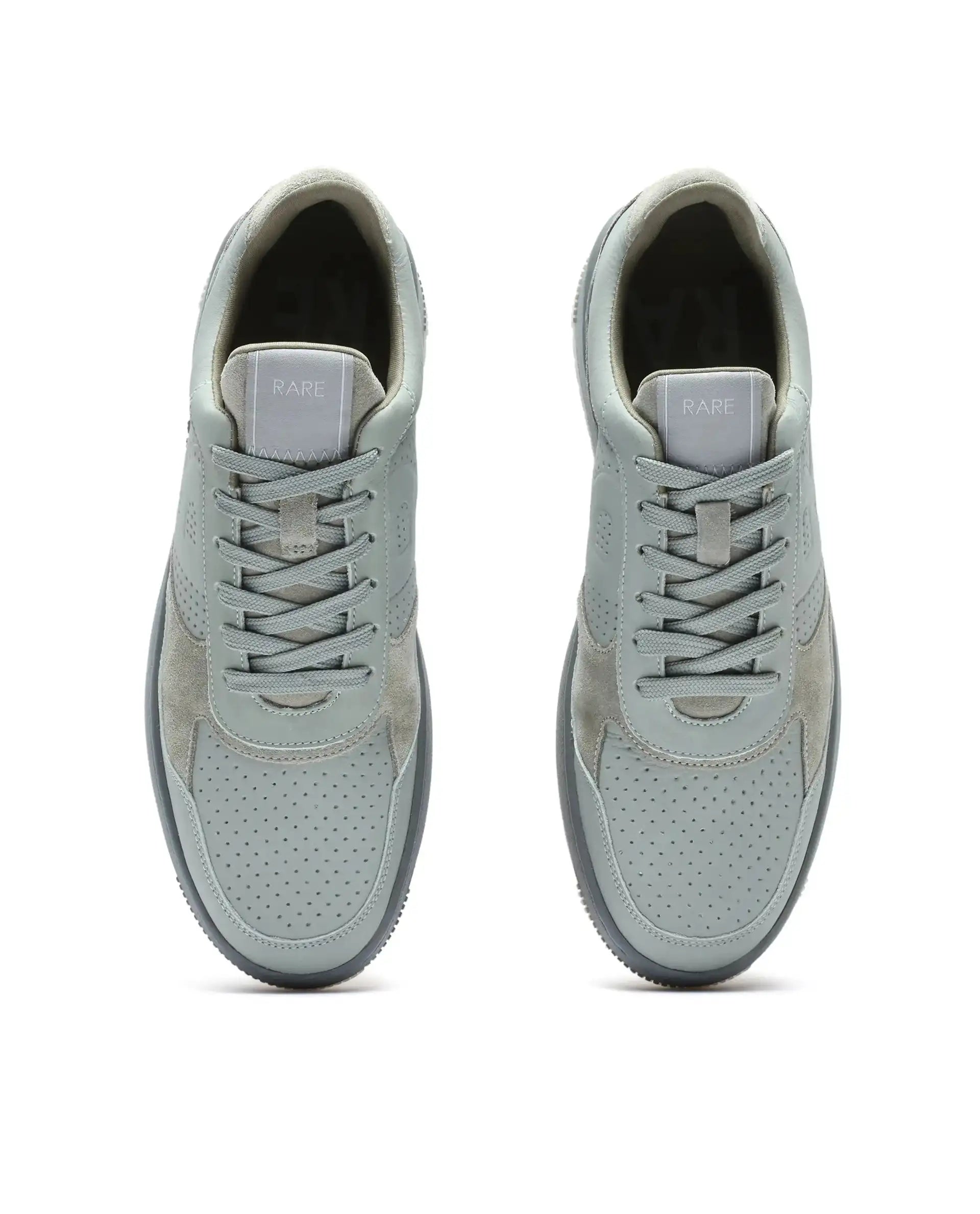 Rare Rabbit Men's Reven Sage Lace-Up Closure Leather Sneaker