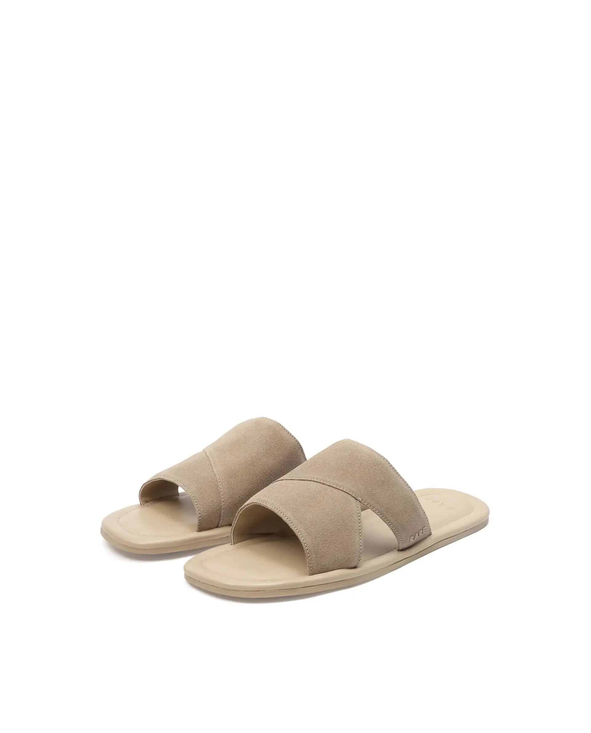 Rare Rabbit Men's Rho Sand Leather Slip-On Closure Sandal