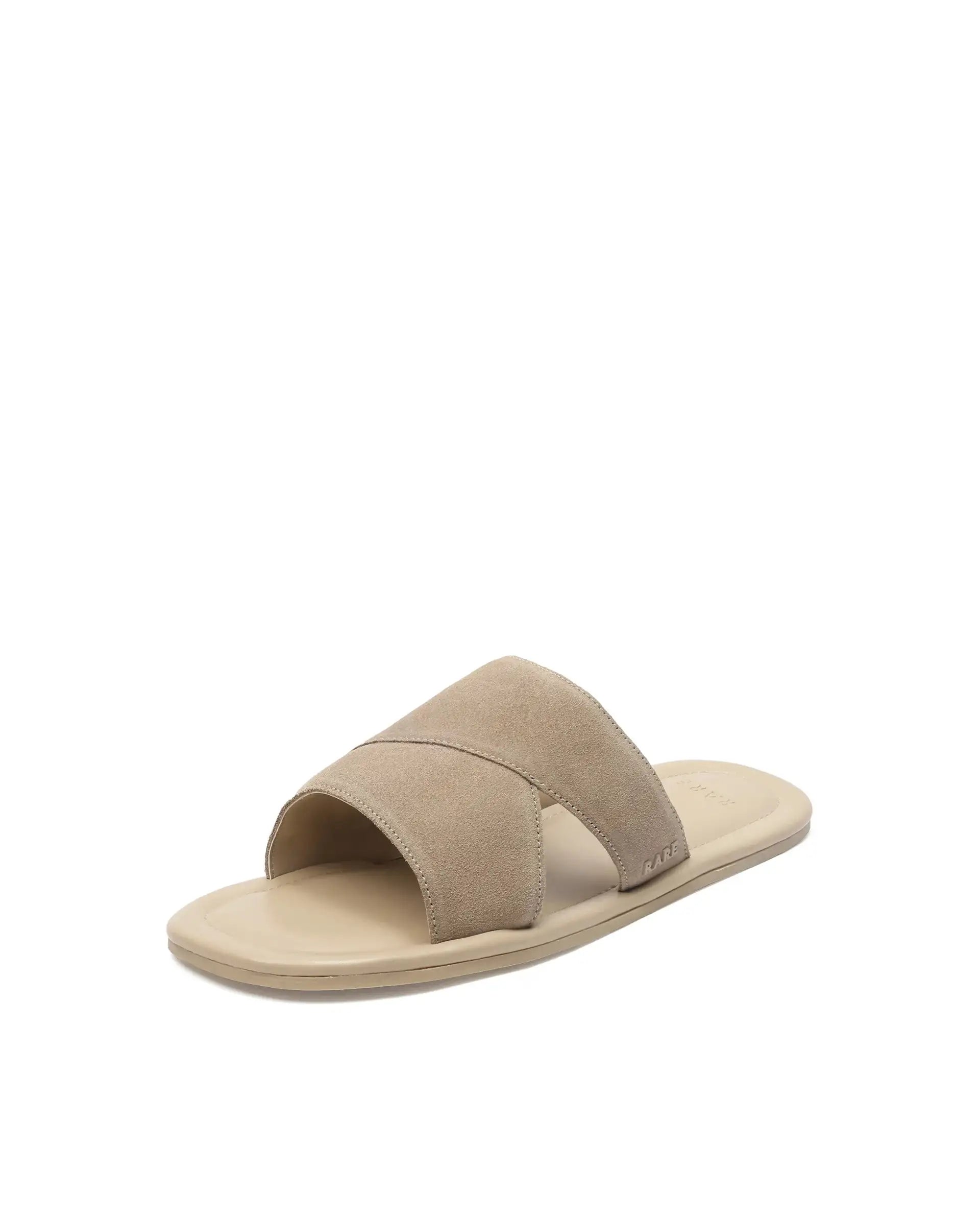 Rare Rabbit Men's Rho Sand Leather Slip-On Closure Sandal