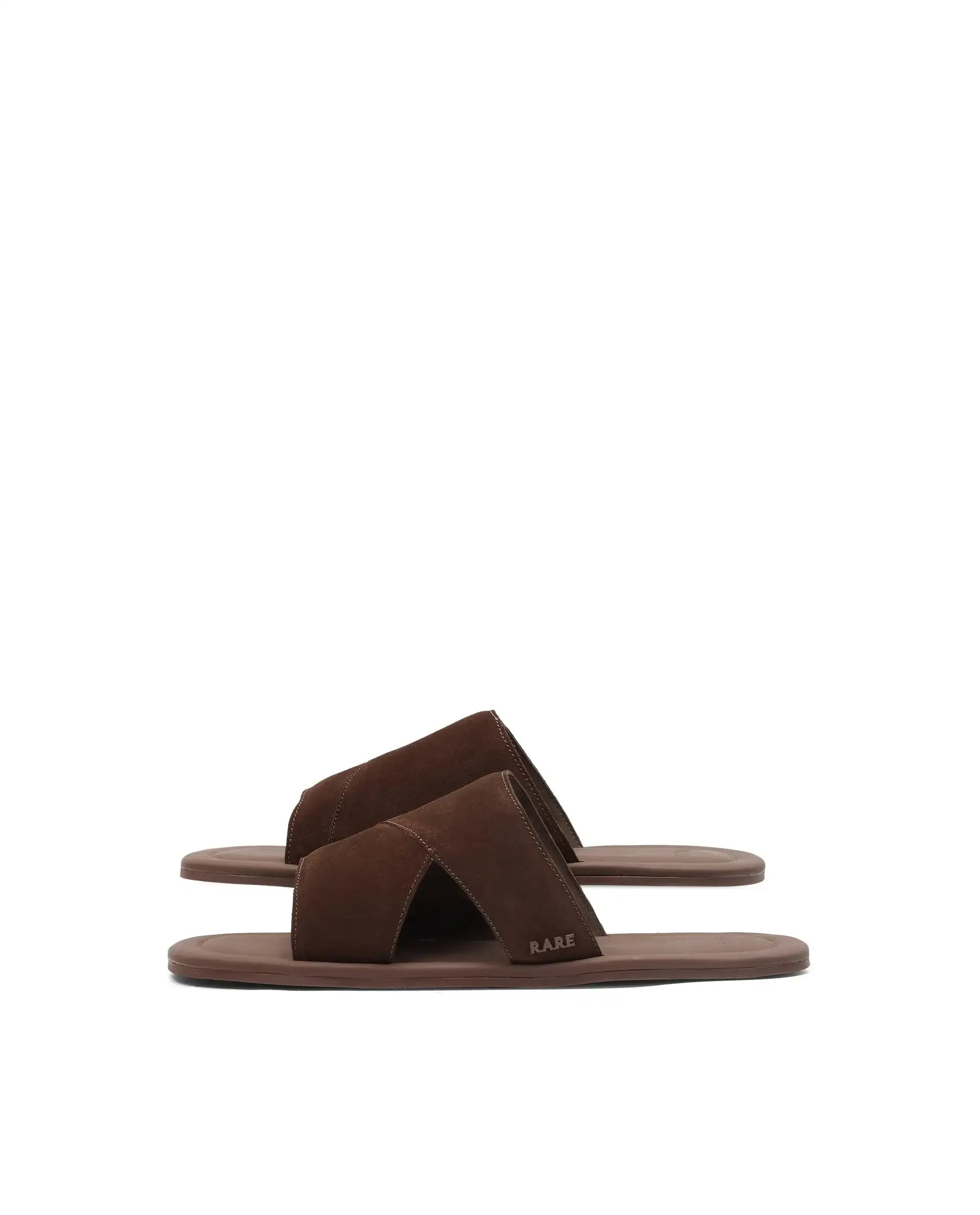 Rare Rabbit Men Rho Tan Slip-On Closure Sandal