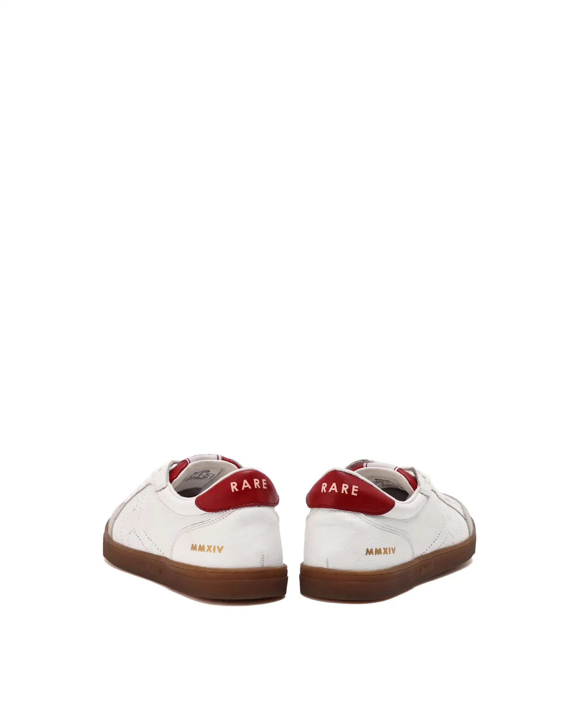 Rare Rabbit Mens Rocco Red Round Toe Low Top Perforated Lace-Up Sneaker Shoes
