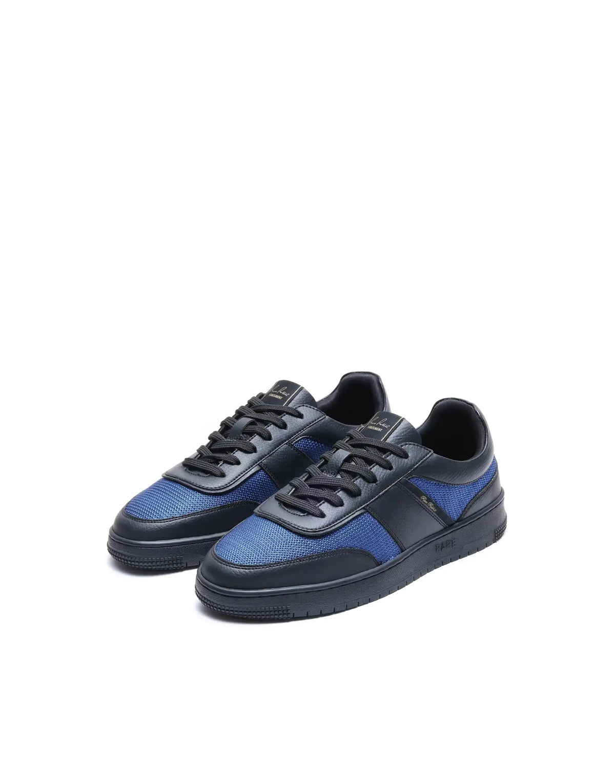 Rare Rabbit Men's Rubo Blue Micro Leather Sneaker