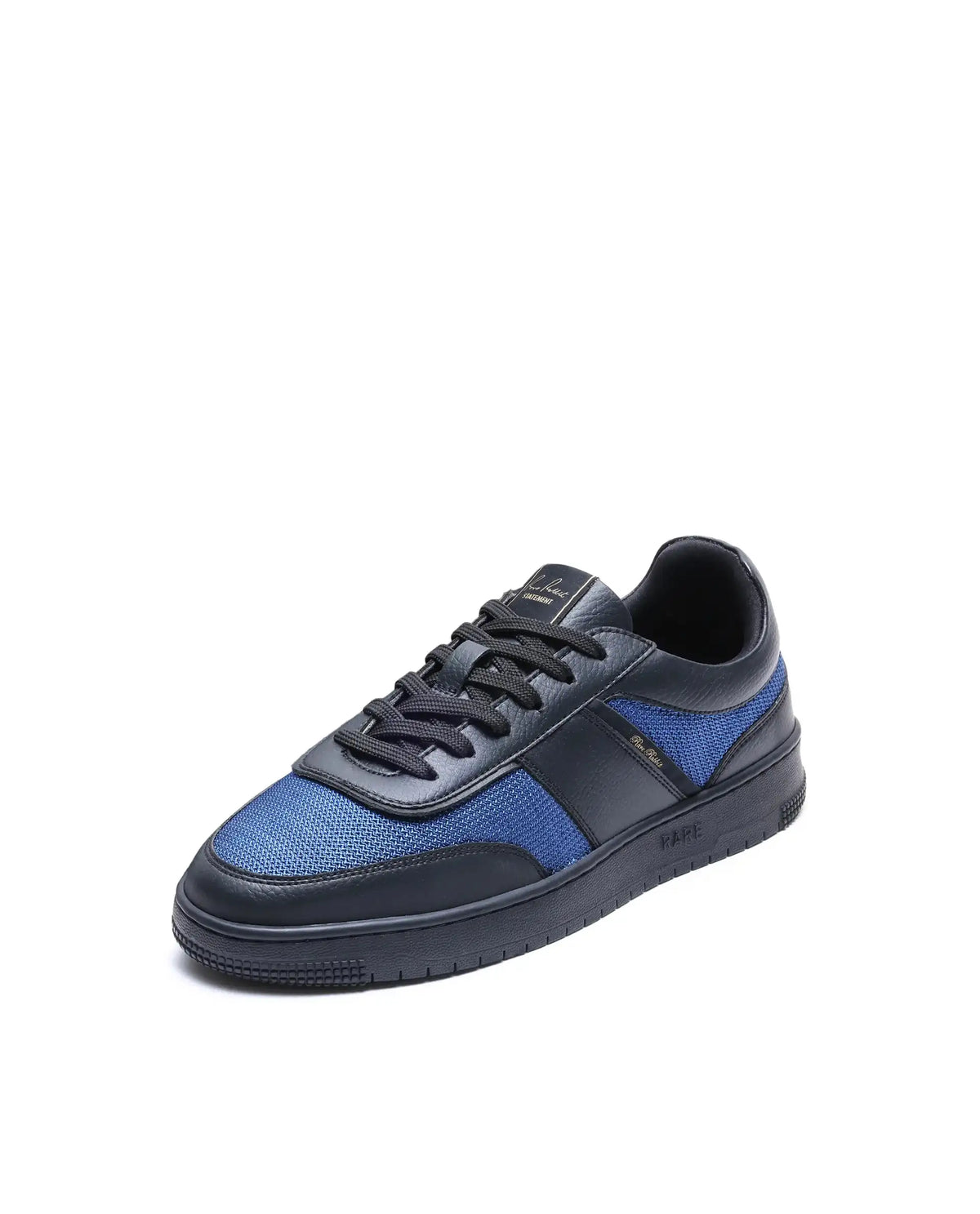 Rare Rabbit Men's Rubo Blue Micro Leather Sneaker