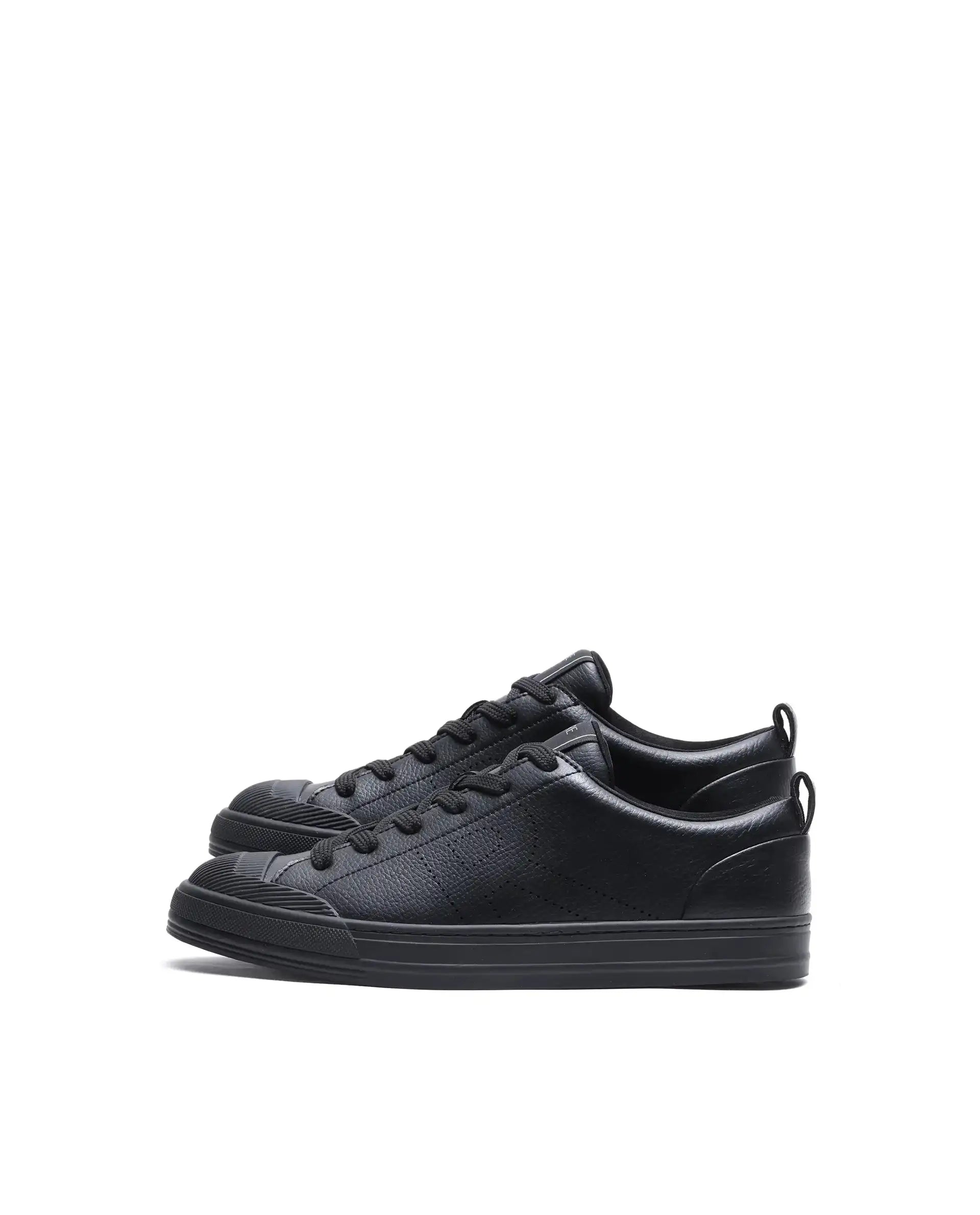 Rare Rabbit Men's Sauron 25 Black Micro Leather Sneaker