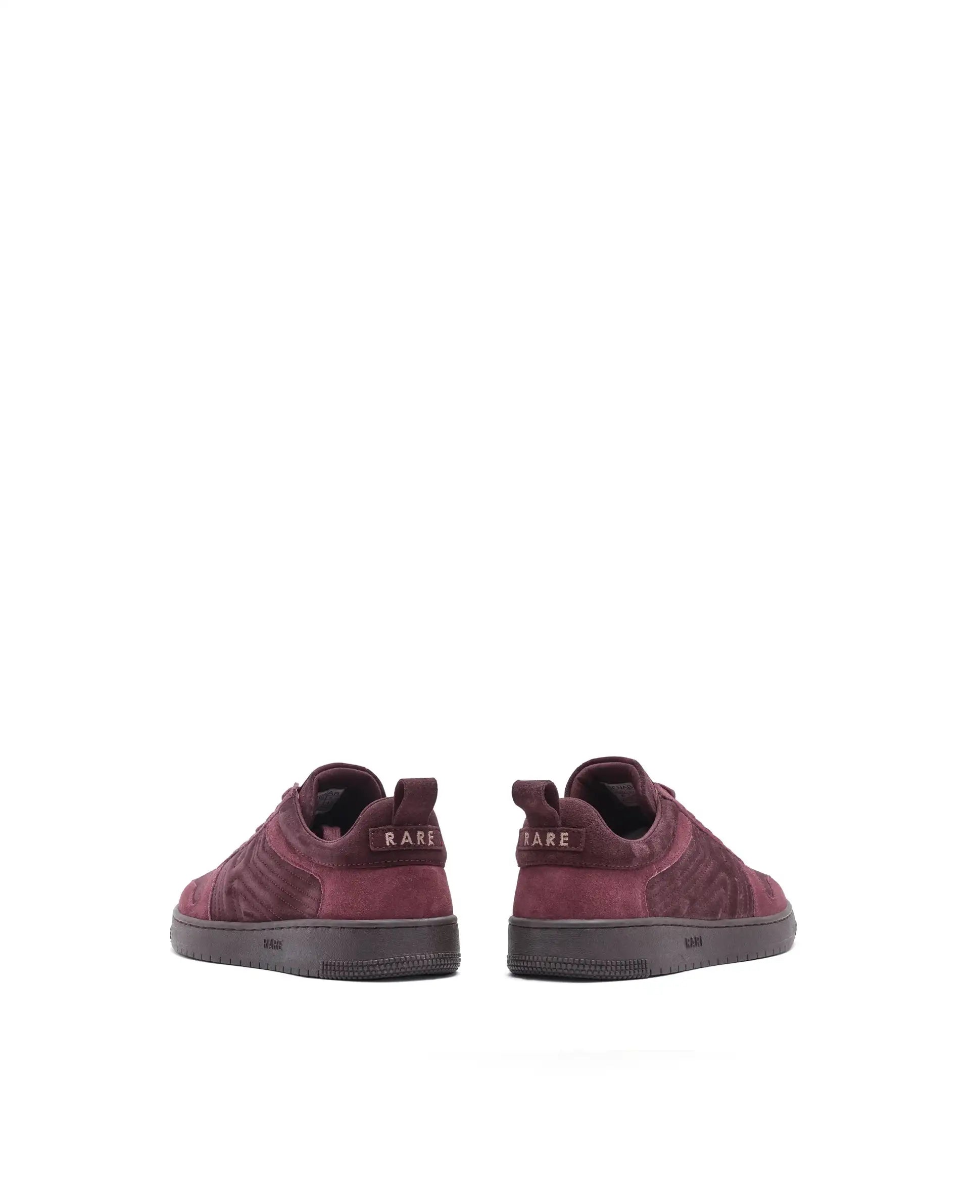 Rare Rabbit Men Senab Purple Genuine Suede Leather Low-Top Lace Up Sneaker Shoes