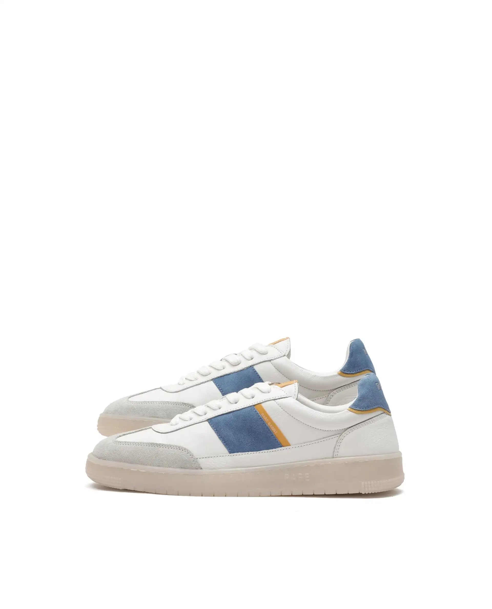 Rare Rabbit Men Sirius White Lace-Up Closure Sneakers