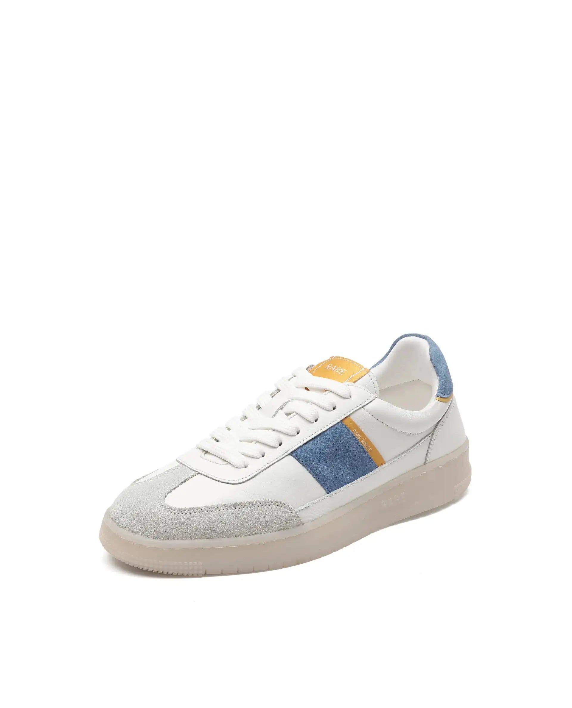 Rare Rabbit Men Sirius White Lace-Up Closure Sneakers