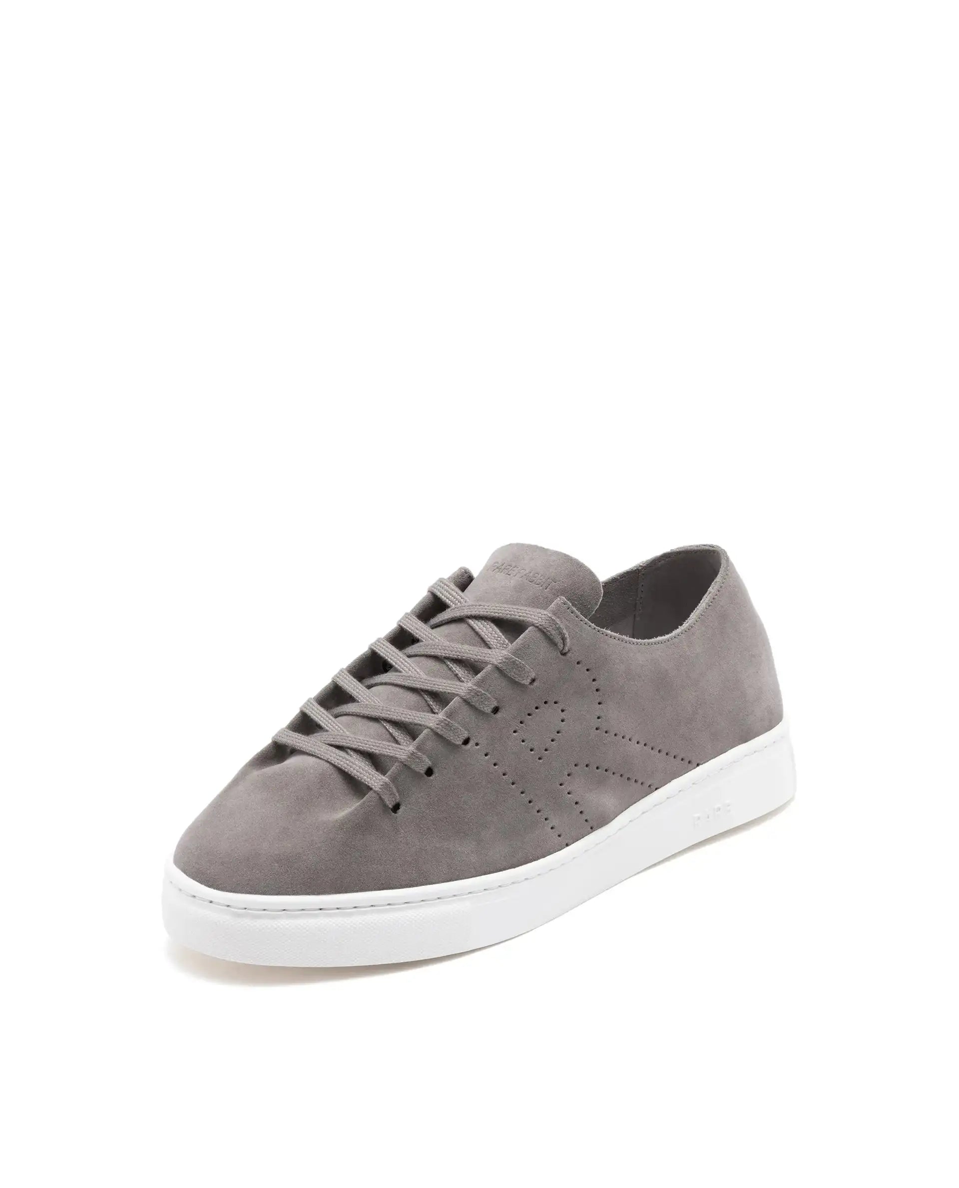 Rare Rabbit Men Skin Taupe Suede Monotone Upper Low-Top Lace-Up Plain Shoes