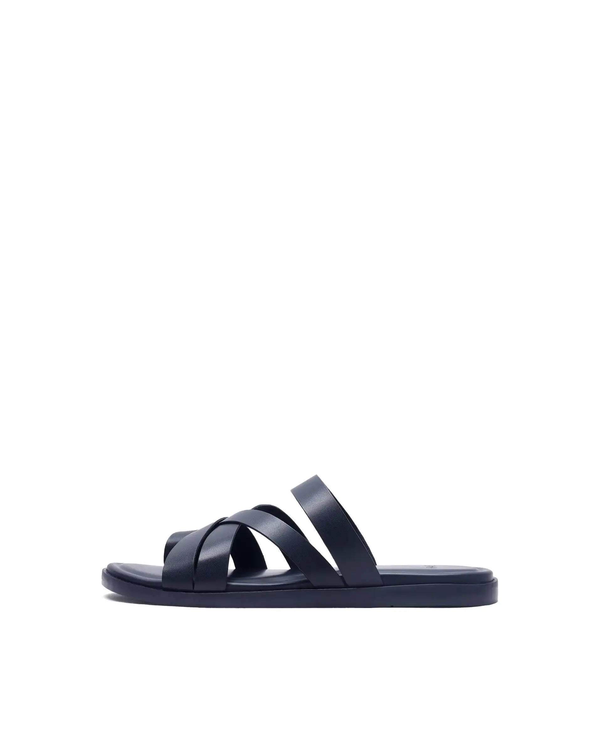 Rare Rabbit Men Soho Navy Slip-On Closure Sandal