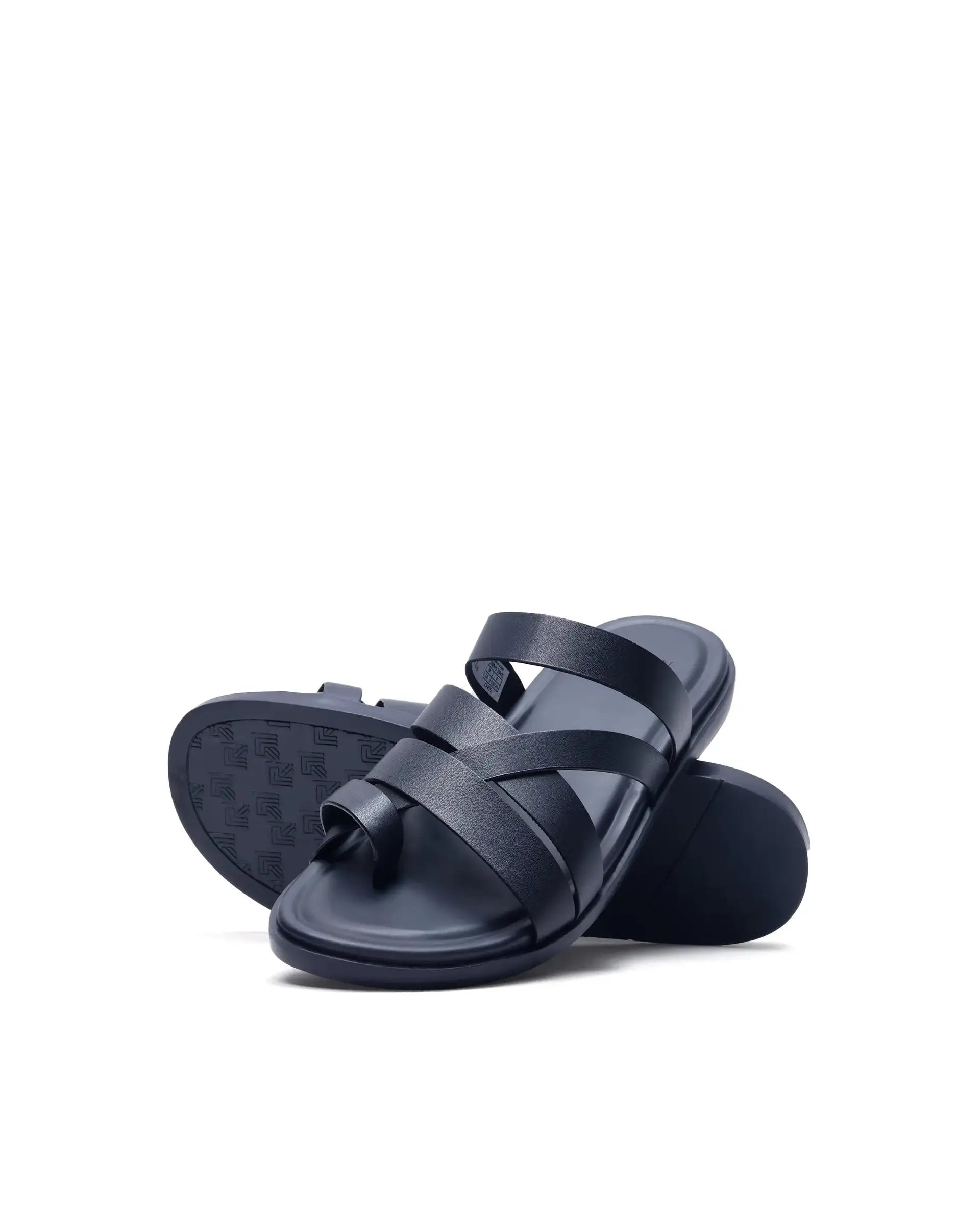 Rare Rabbit Men Soho Navy Slip-On Closure Sandal