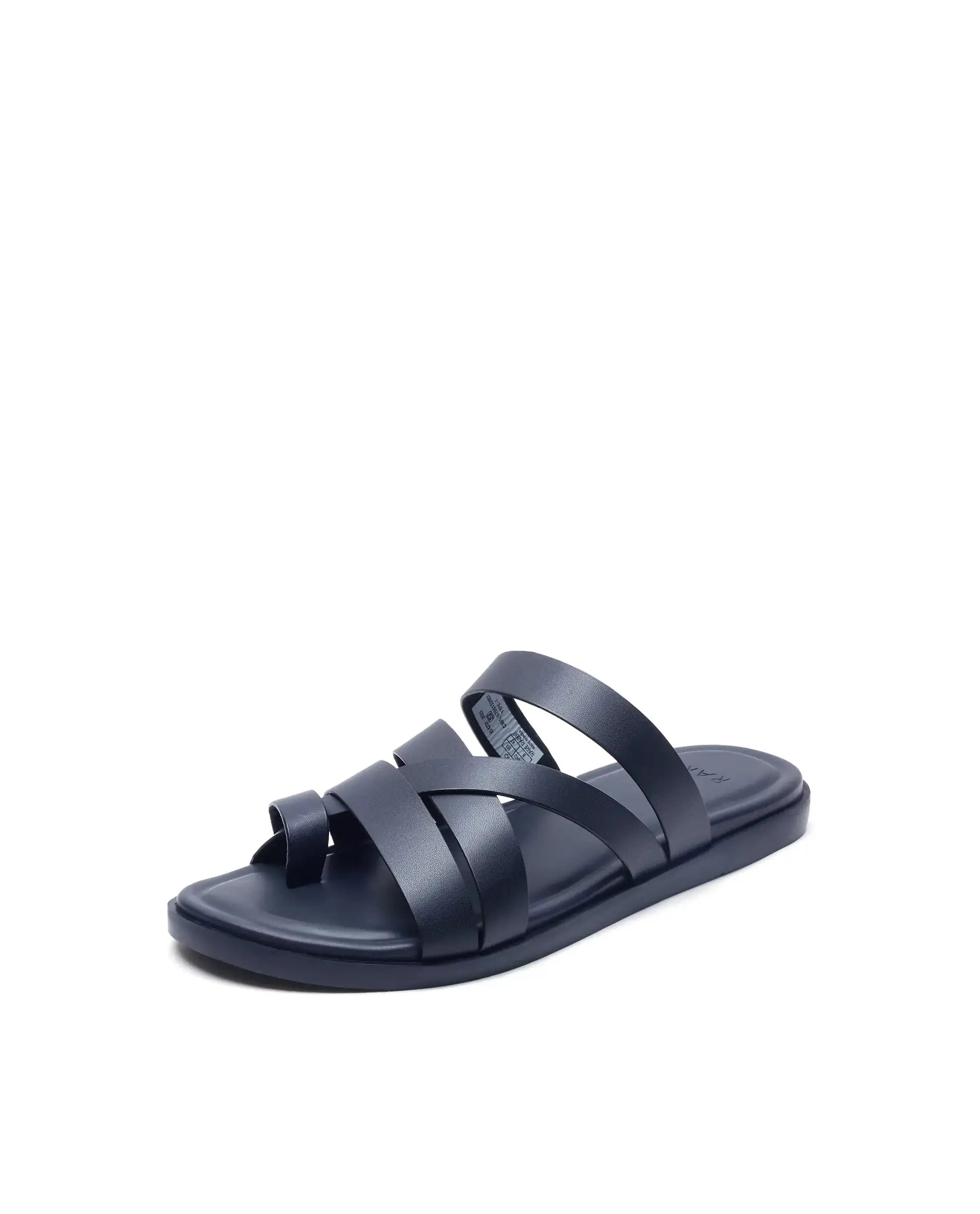 Rare Rabbit Men Soho Navy Slip-On Closure Sandal