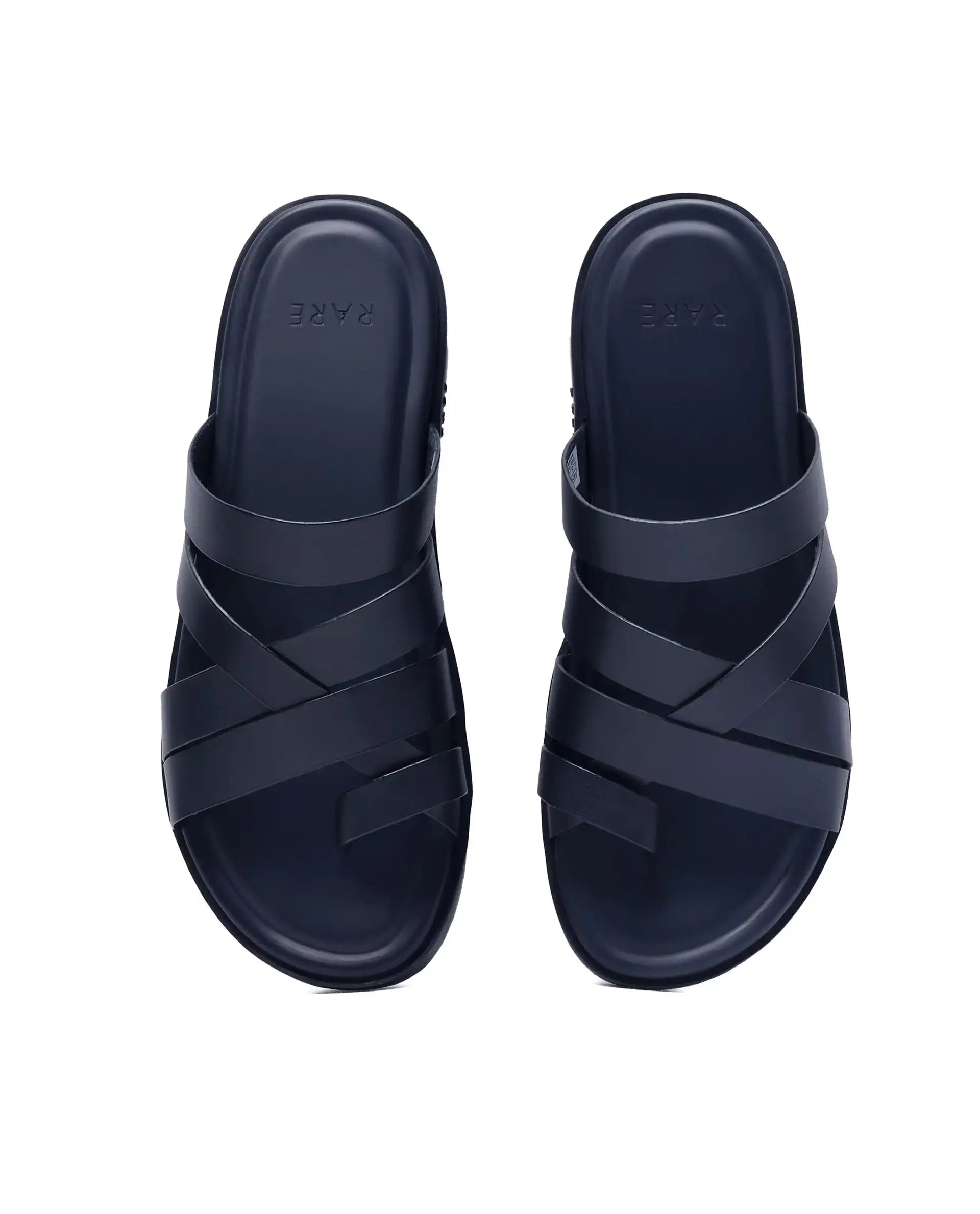 Rare Rabbit Men Soho Navy Slip-On Closure Sandal