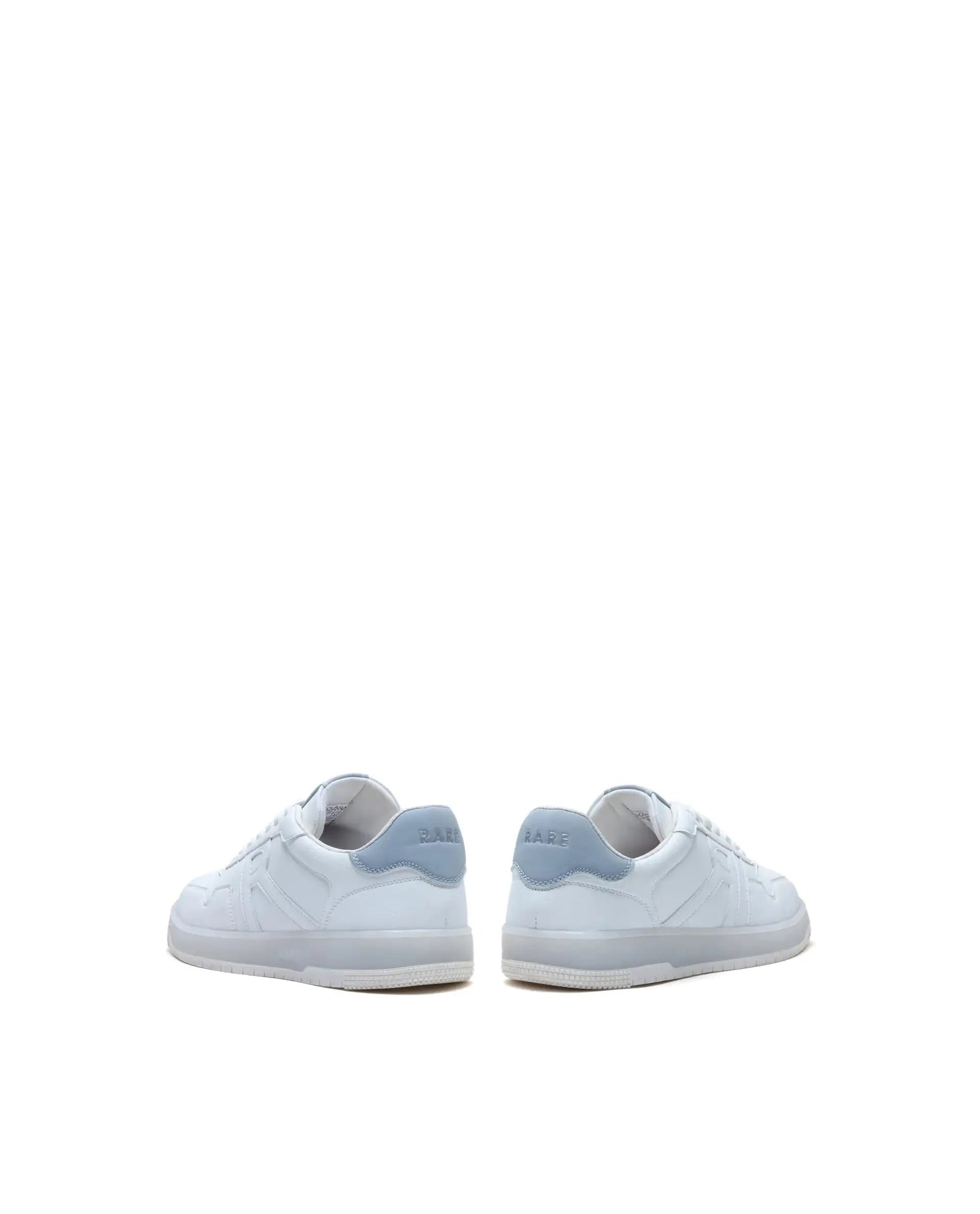Rare Rabbit Men's Solara White Lace-Up Closure Micro Leather Sneaker