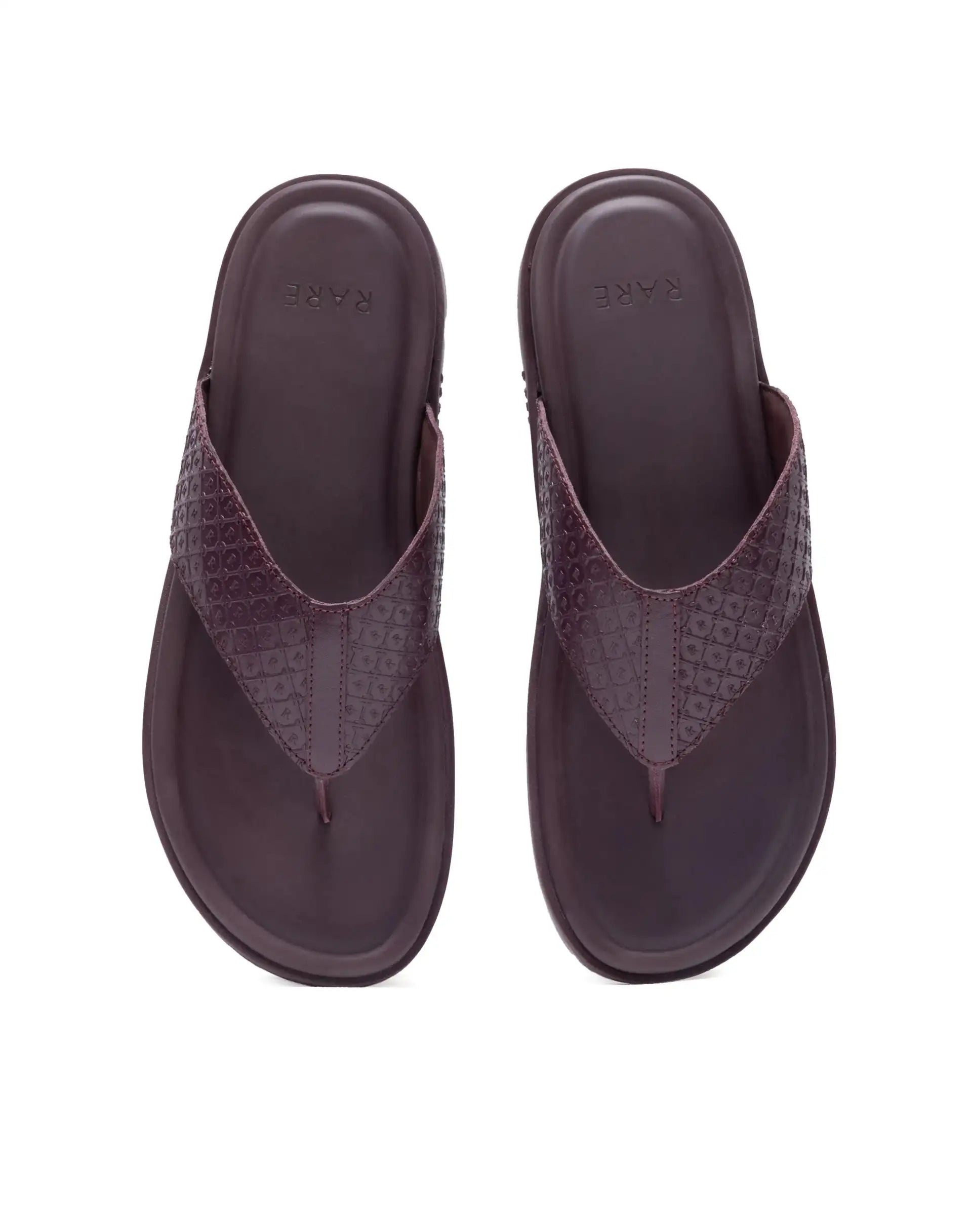 Rare Rabbit Men's Starry Bordo Slip-On Closure Sandal