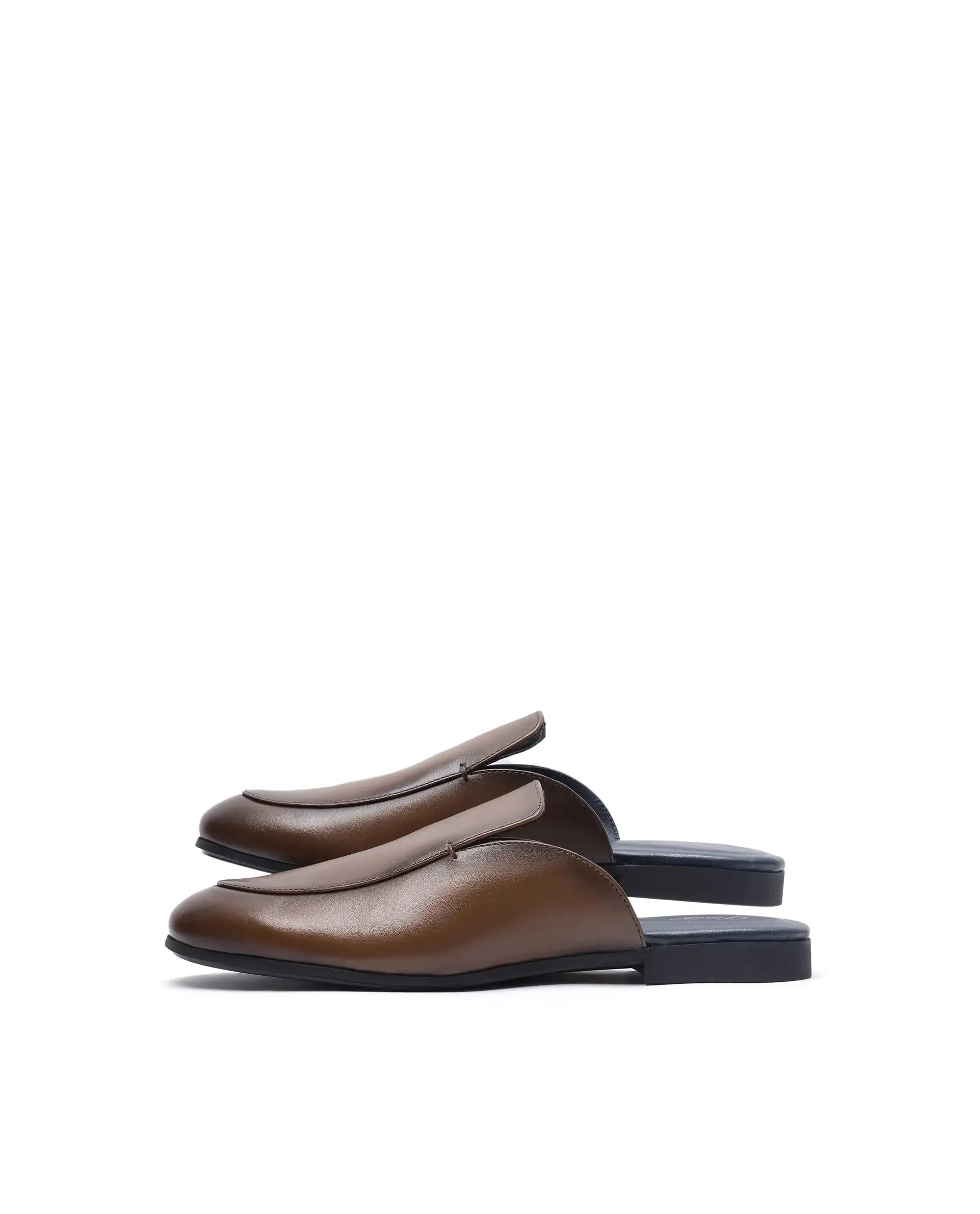 Rare Rabbit Men Sydney Cappacinno Tan Slip-On Mule